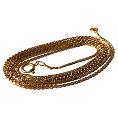 Vintage 18ct 750 Gold Luxury 26.5 " Necklace by Unoaerre