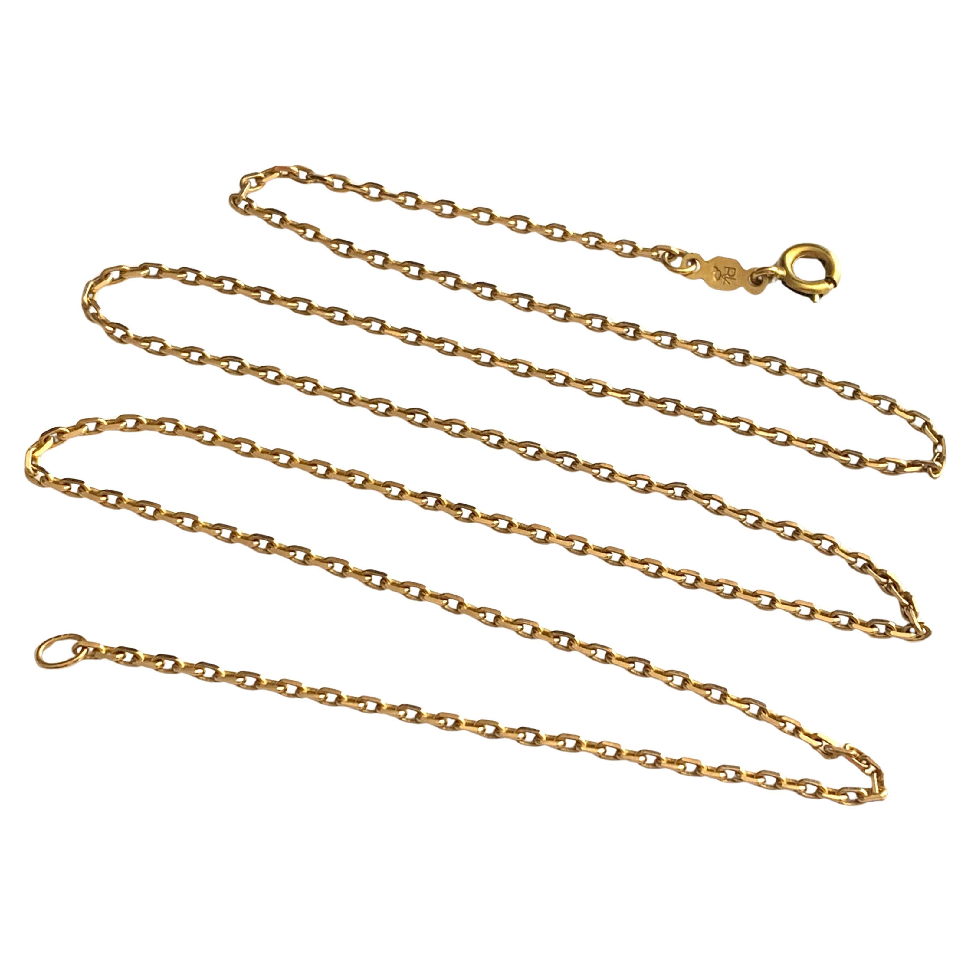 Catena vintage in oro 18ct 750 da 20,5 pollici  5.44 grammi