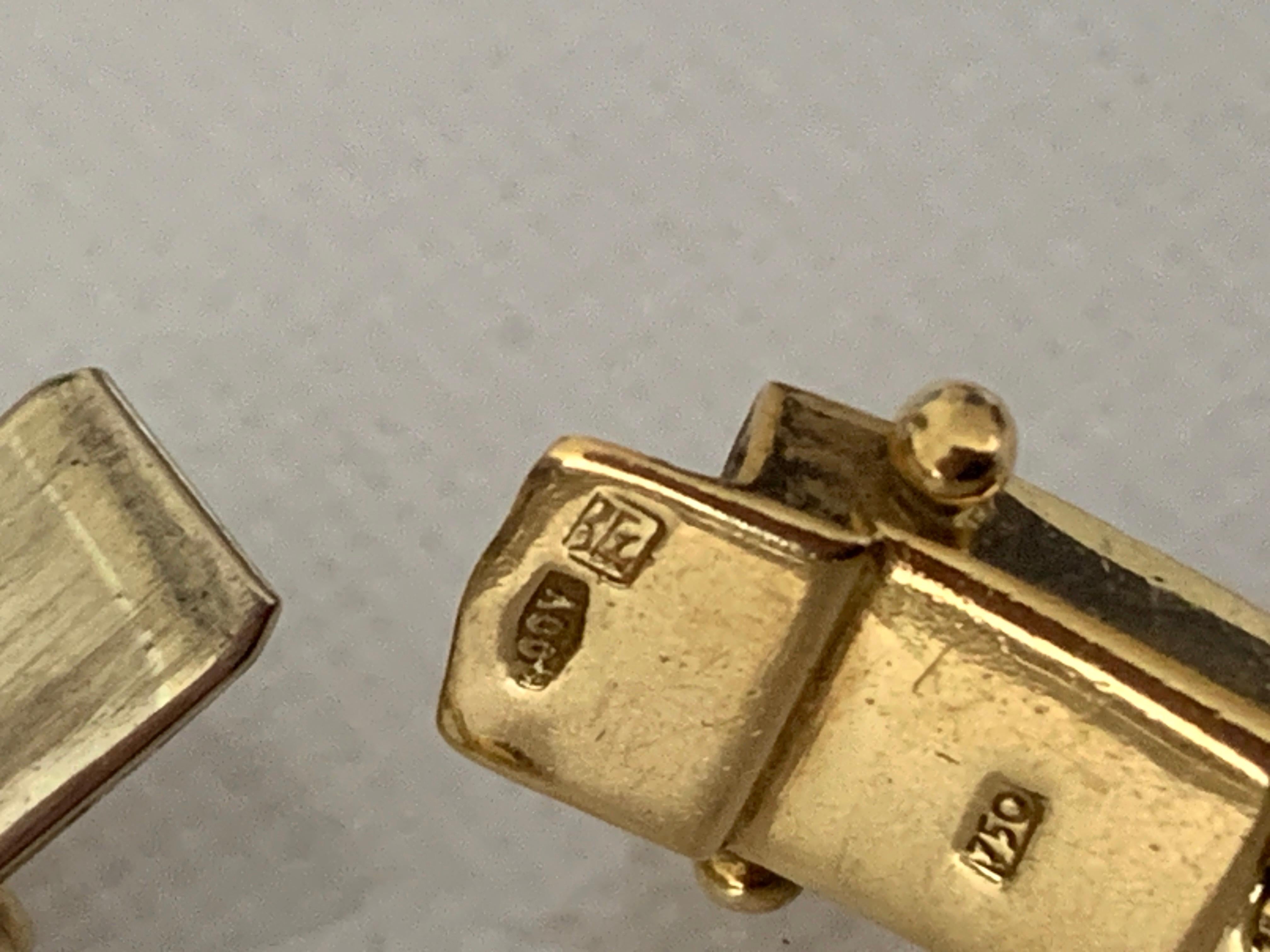 Bracciale vintage in oro 18ct 750 in vendita 6