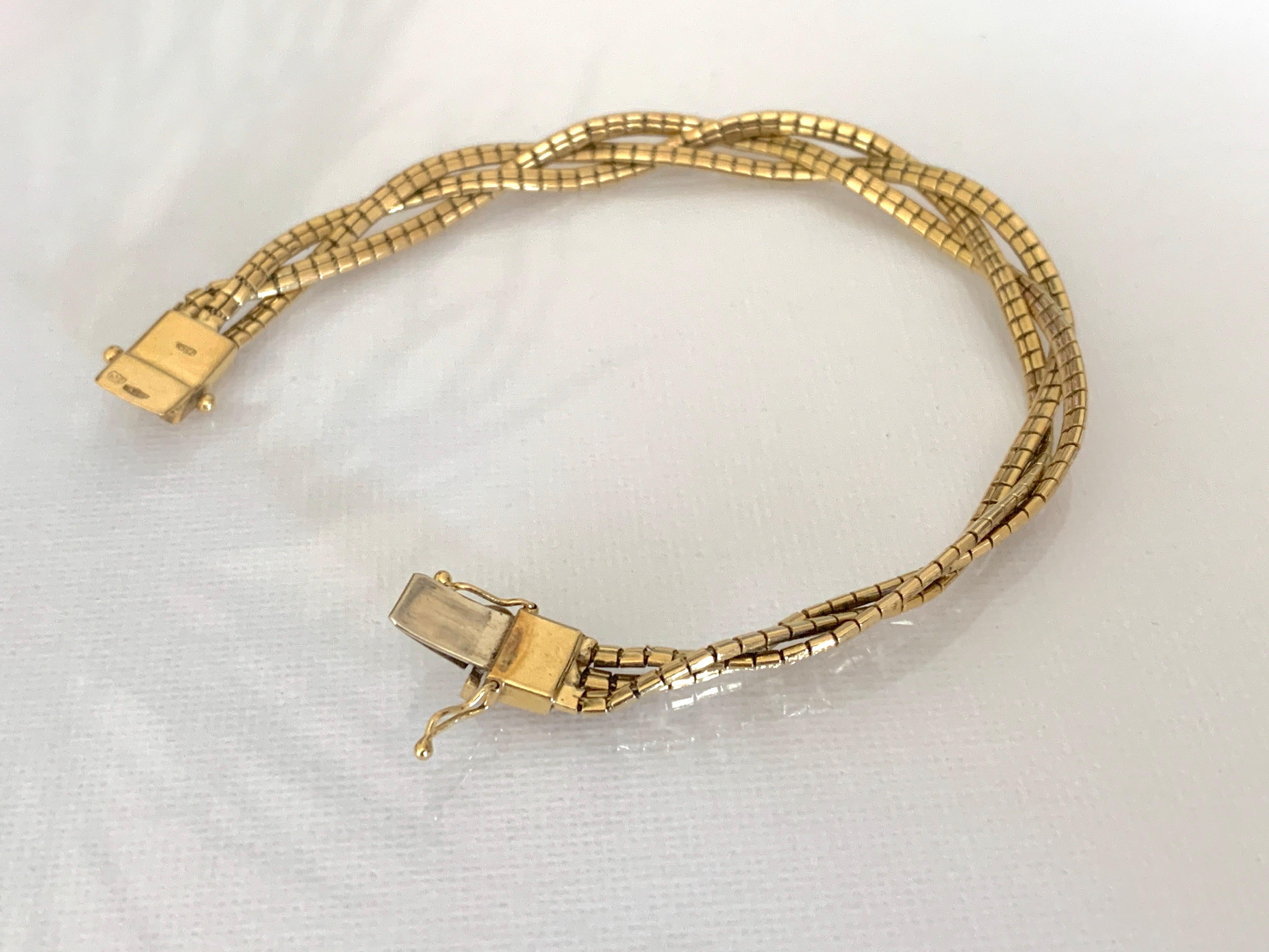 Bracciale vintage in oro 18ct 750 in vendita 7
