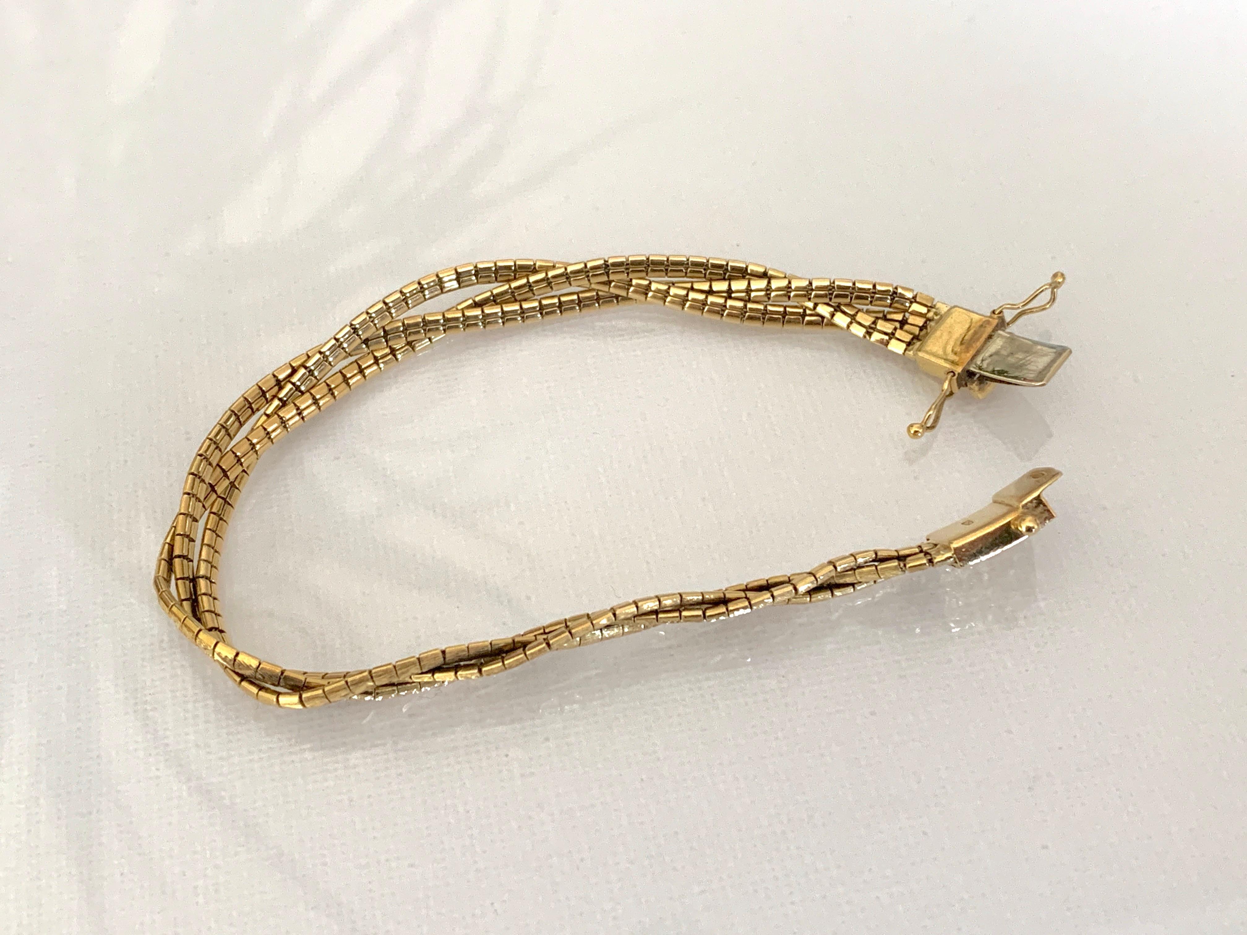 Bracciale vintage in oro 18ct 750 in vendita 8