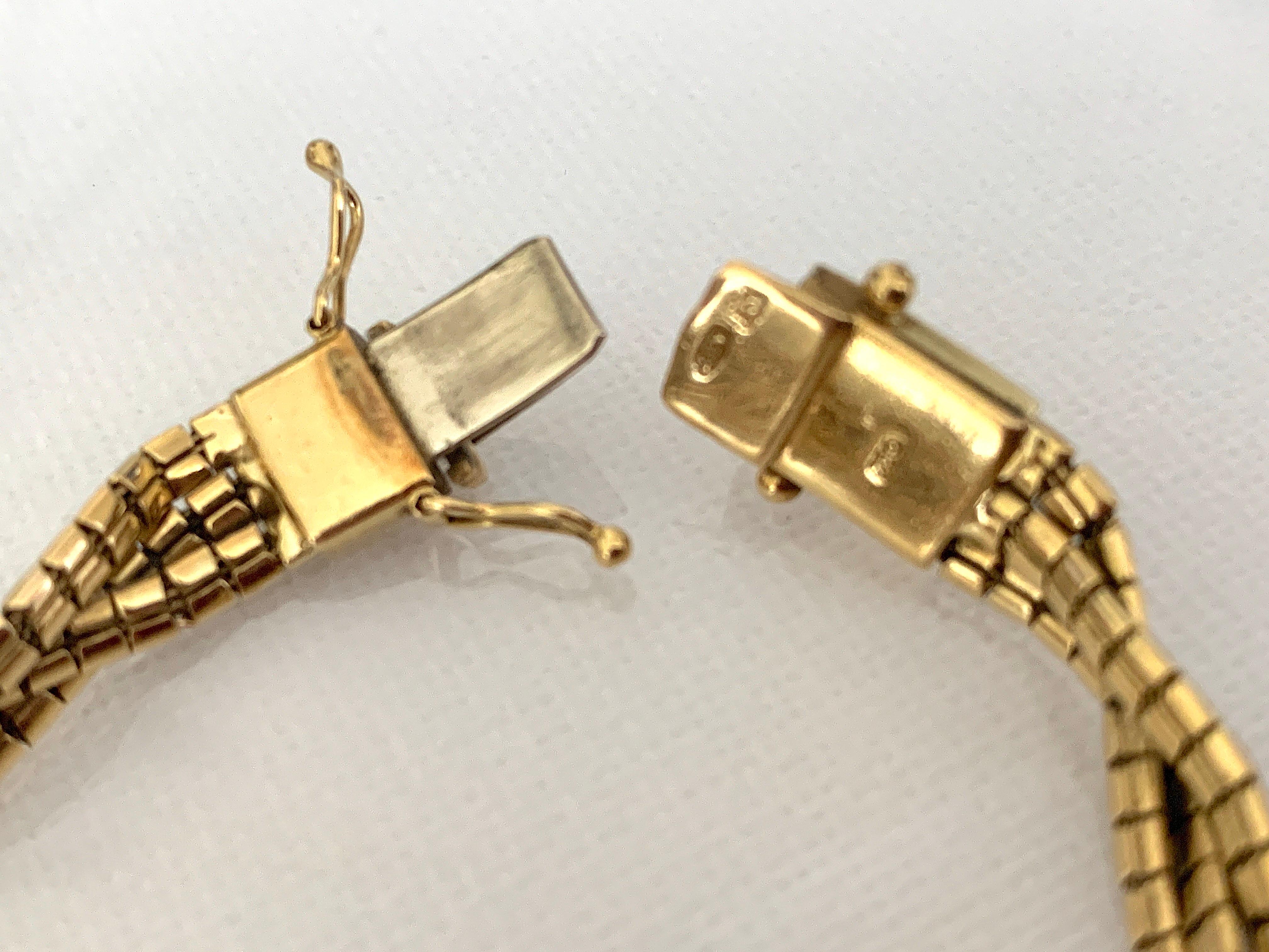 Bracciale vintage in oro 18ct 750 in vendita 9