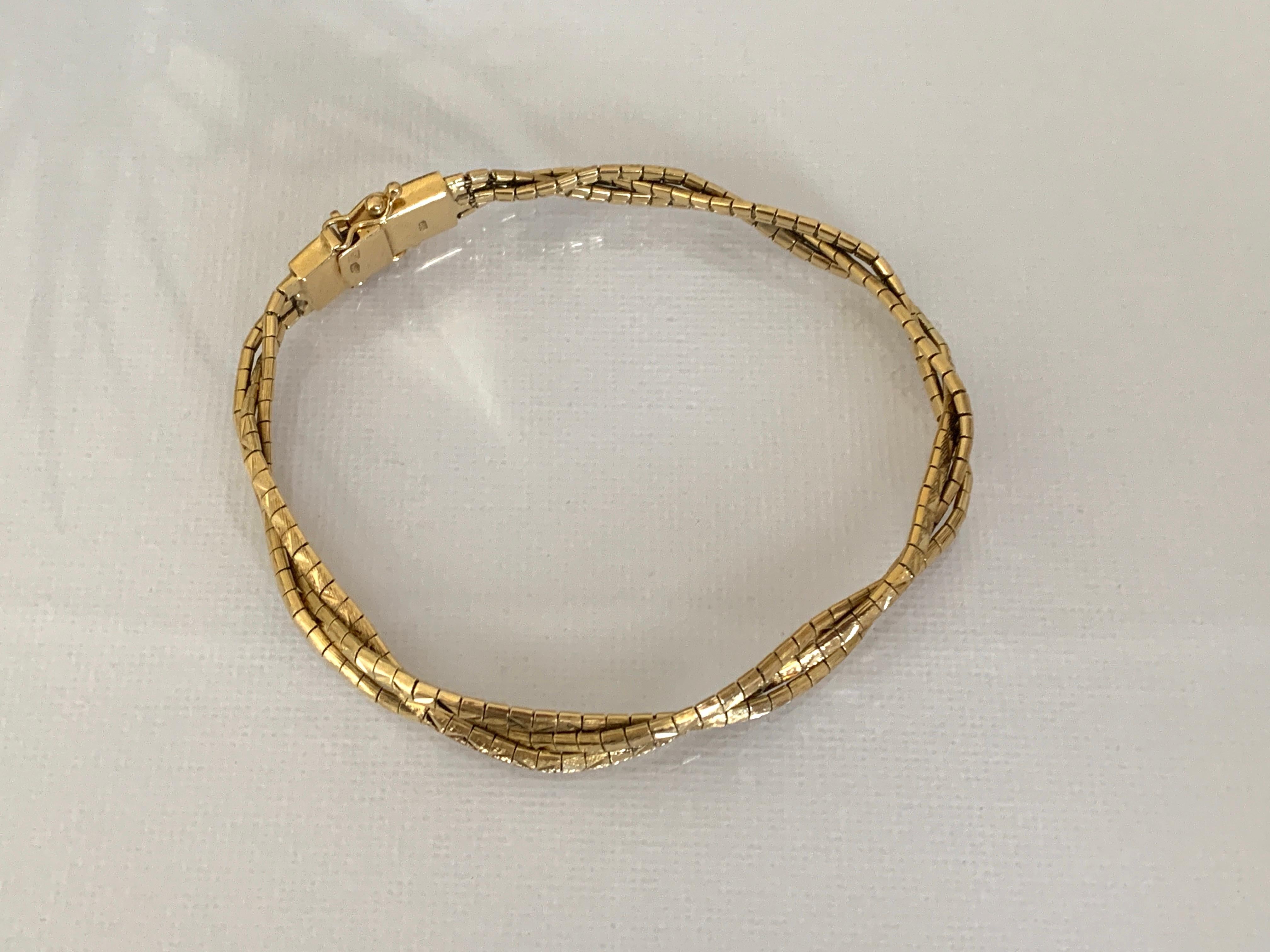 Bracciale vintage in oro 18ct 750 in vendita 10