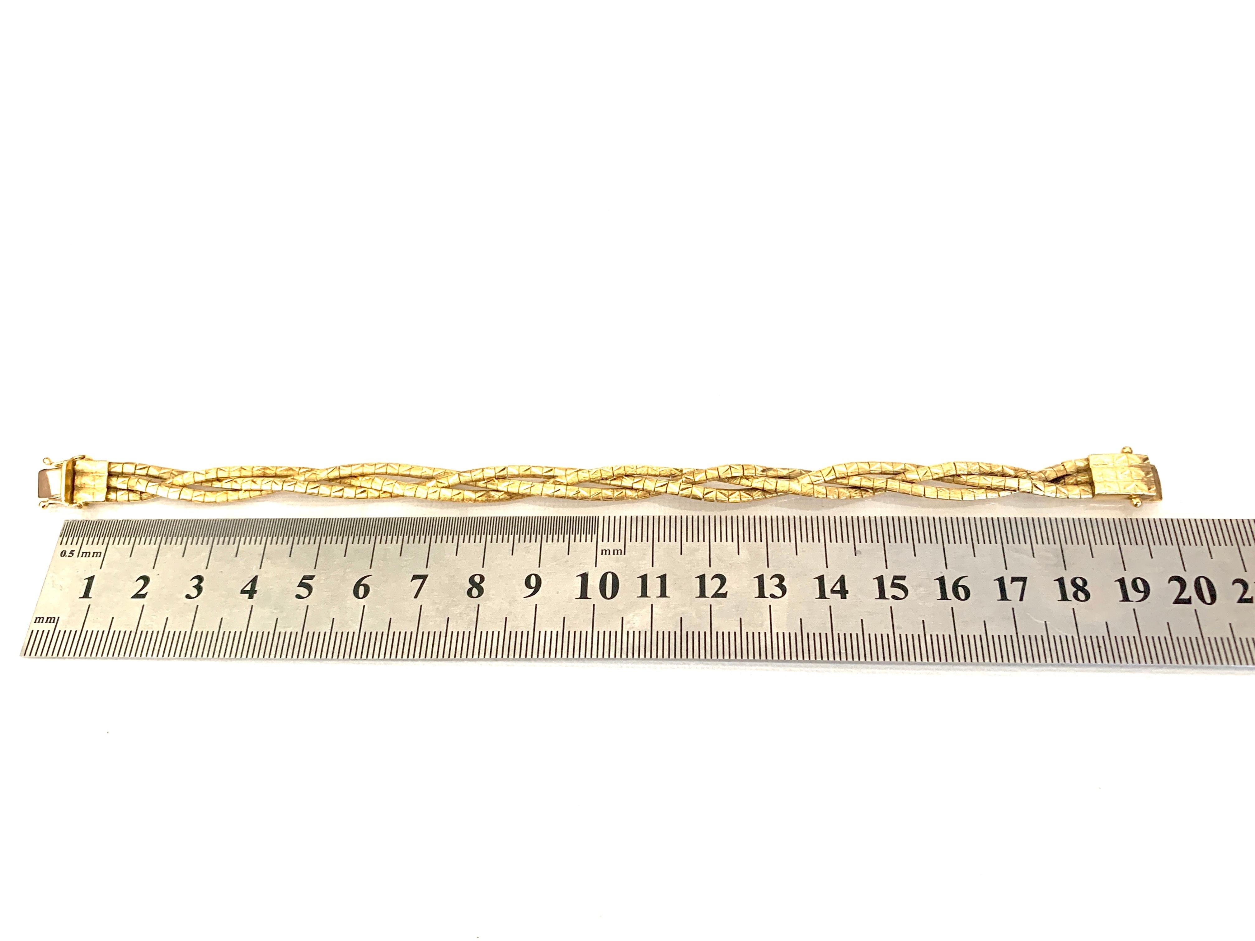 Bracciale vintage in oro 18ct 750 in vendita 12