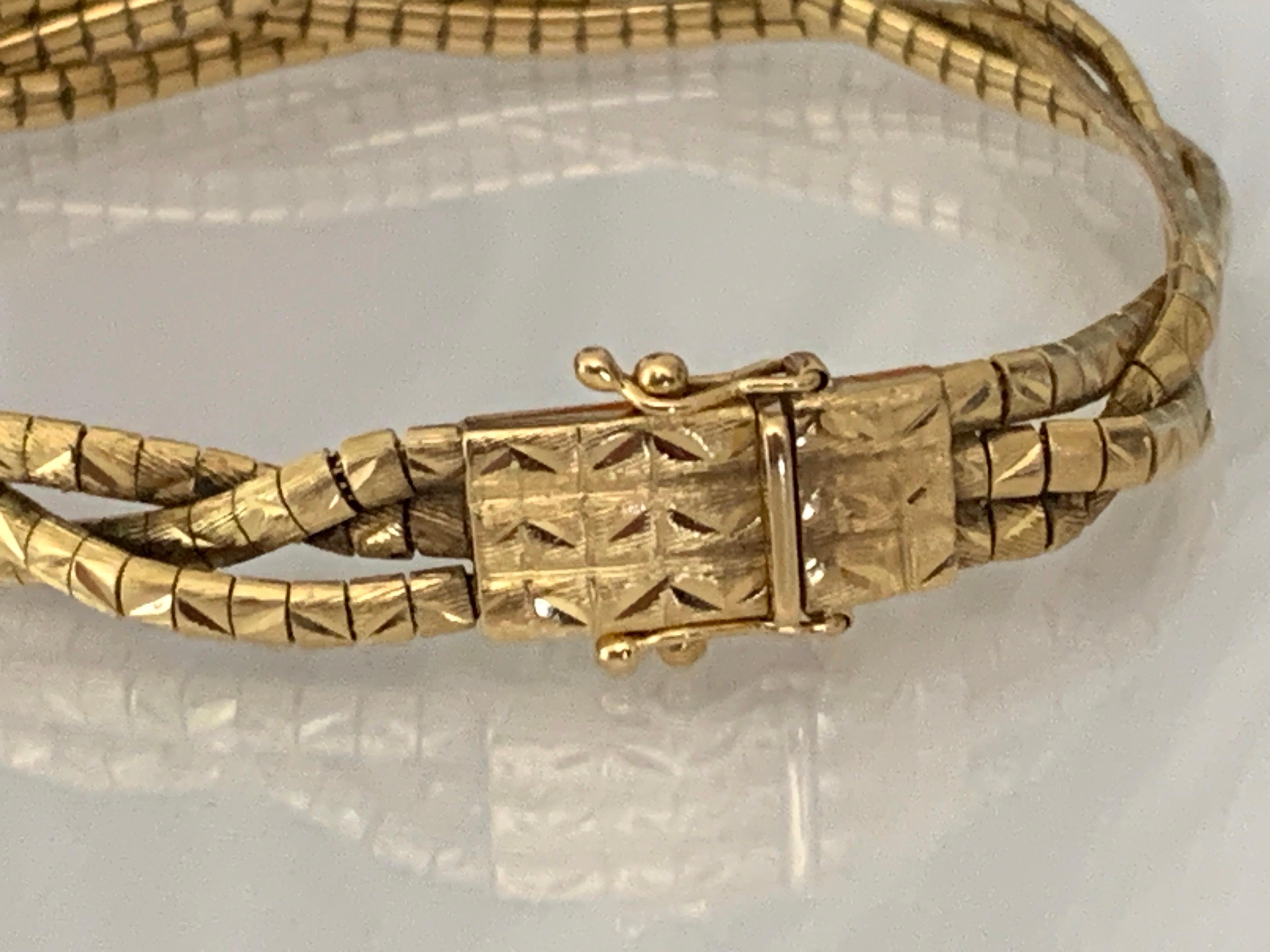 Bracciale vintage in oro 18ct 750 in vendita 2