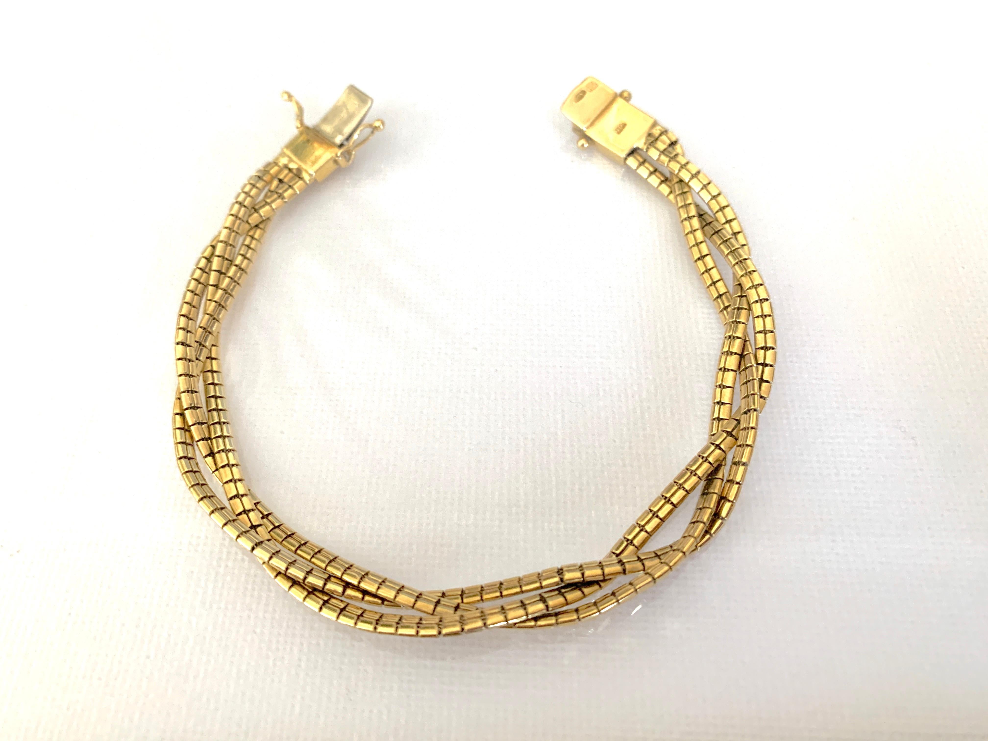 Bracciale vintage in oro 18ct 750 in vendita 5