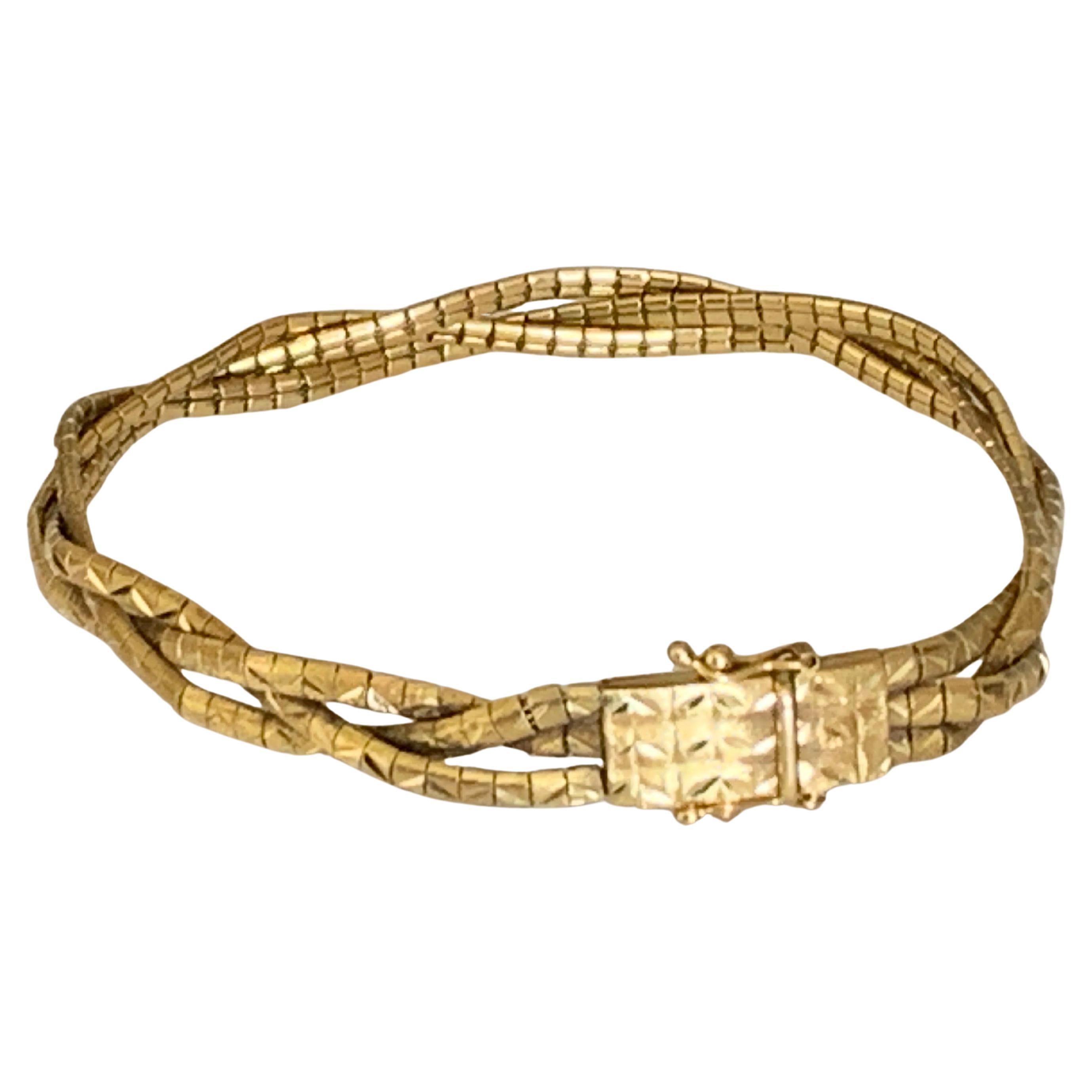 18ct 750 Gold Vintage Bracelet