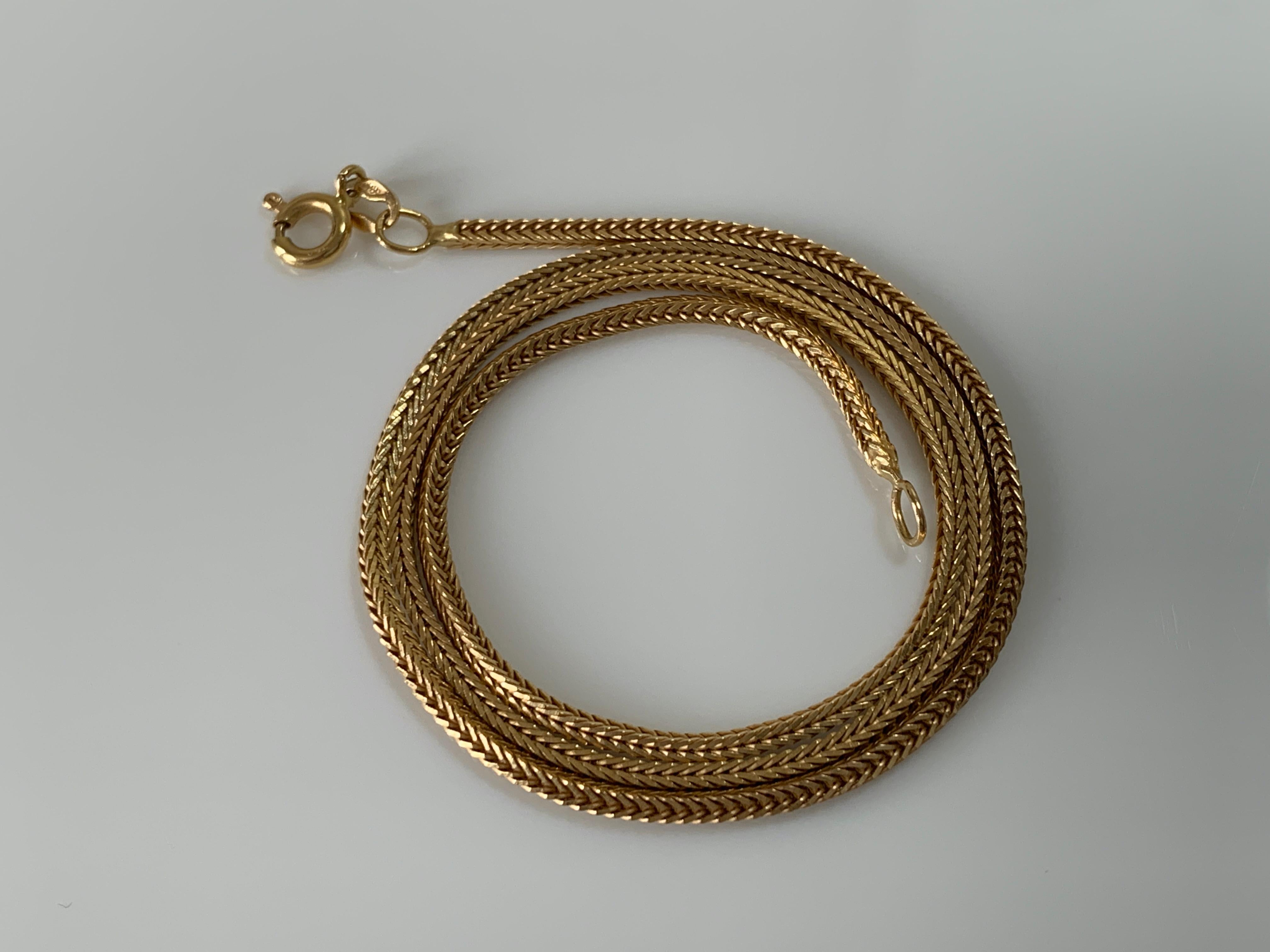 Byzantine 18ct 750 Gold Vintage Chain