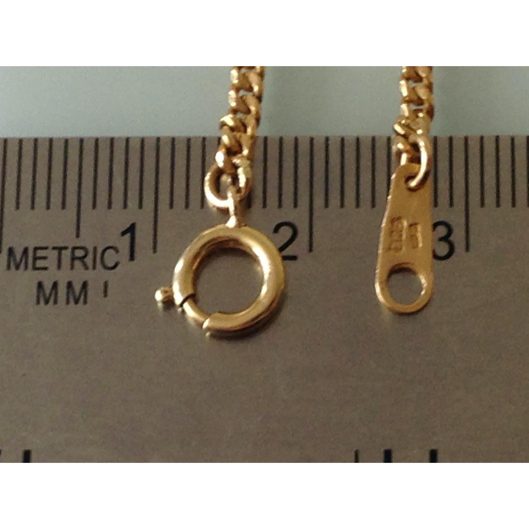 18ct 750 Vintage Gold Kette im Angebot 3