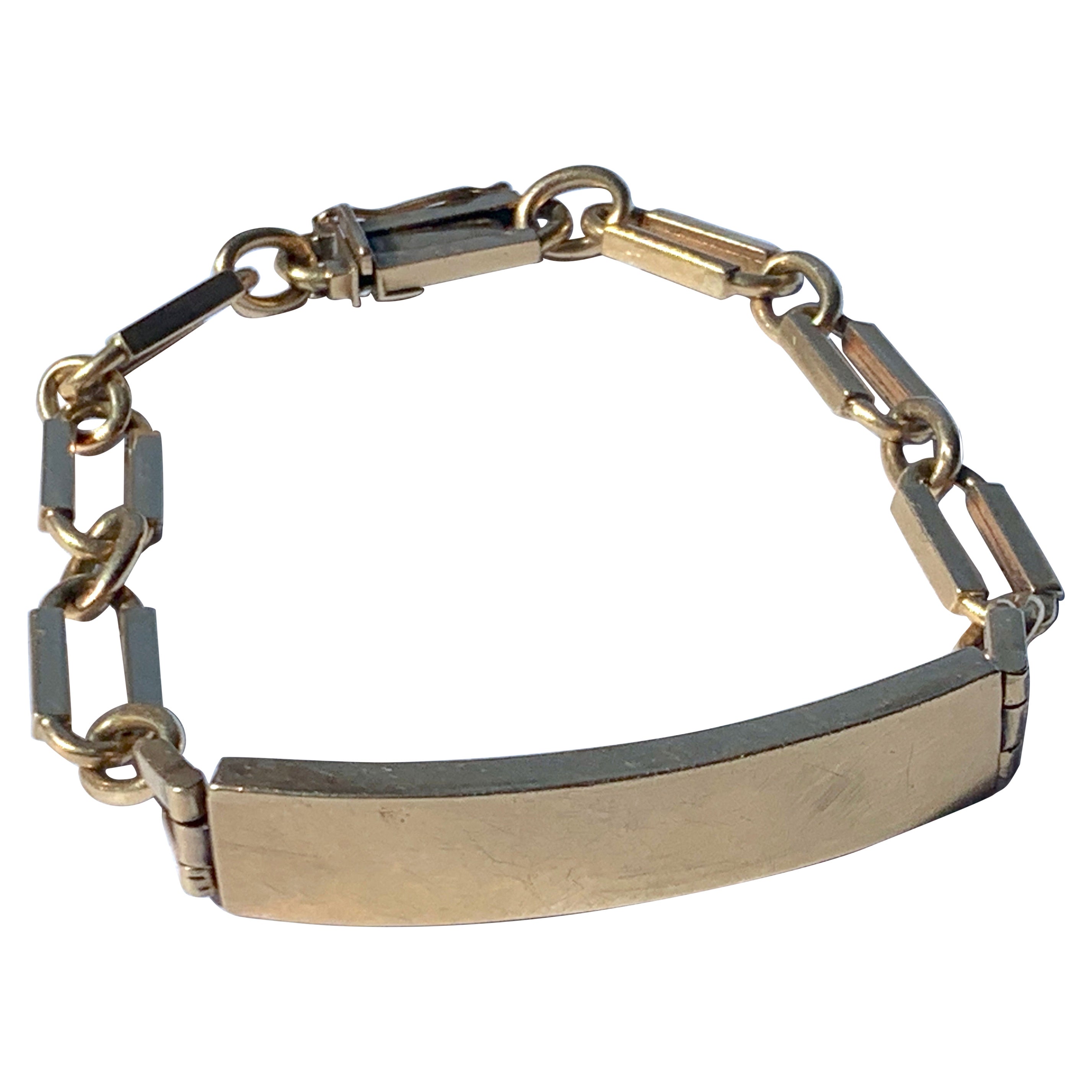 18ct 750 Vintage Gold Identitätsarmband