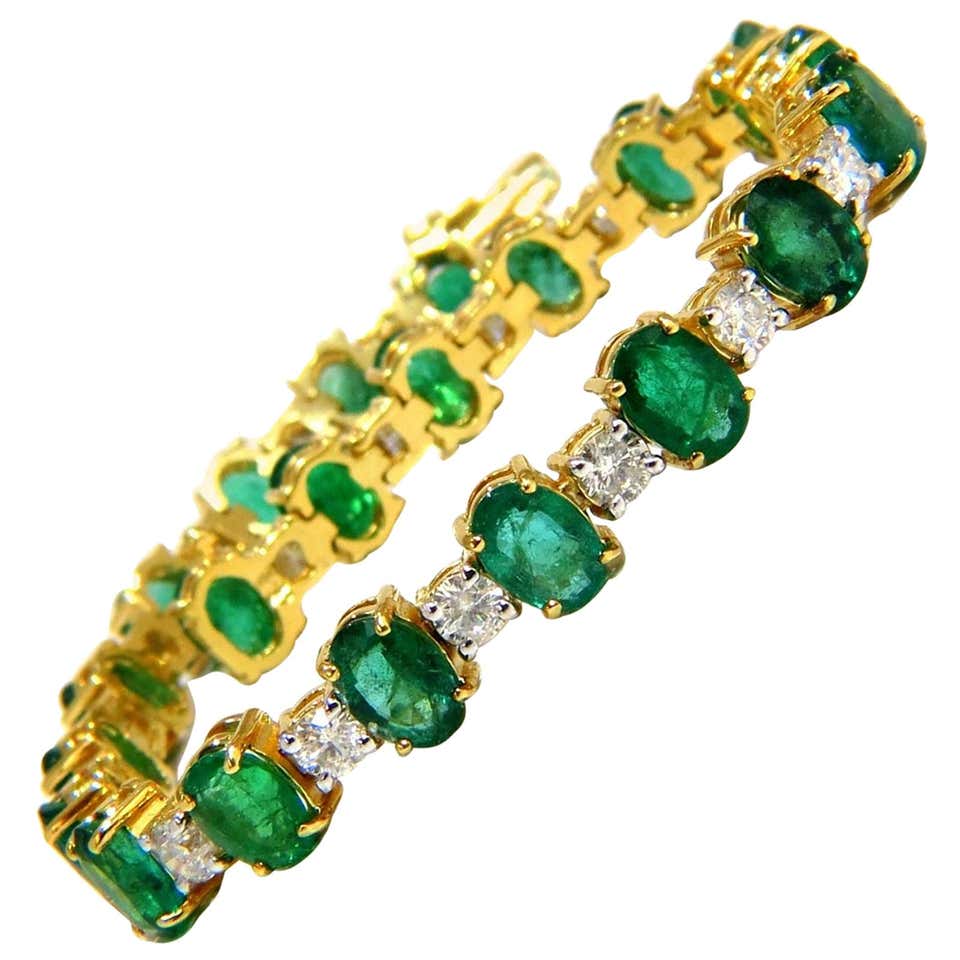 Green diamond bracelet Clearance