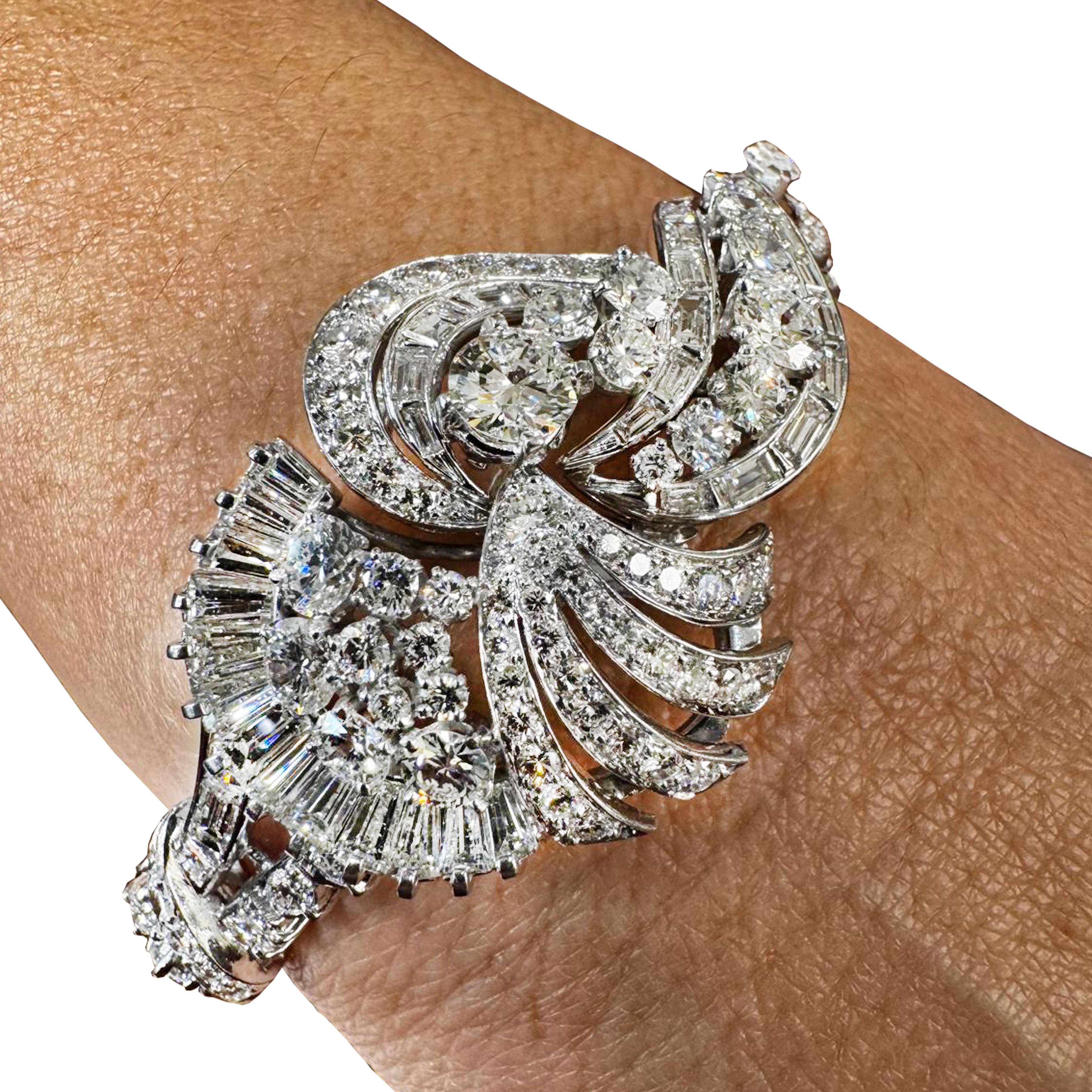 Moderne 18ct Diamond bracelet, Circa 1970 en vente