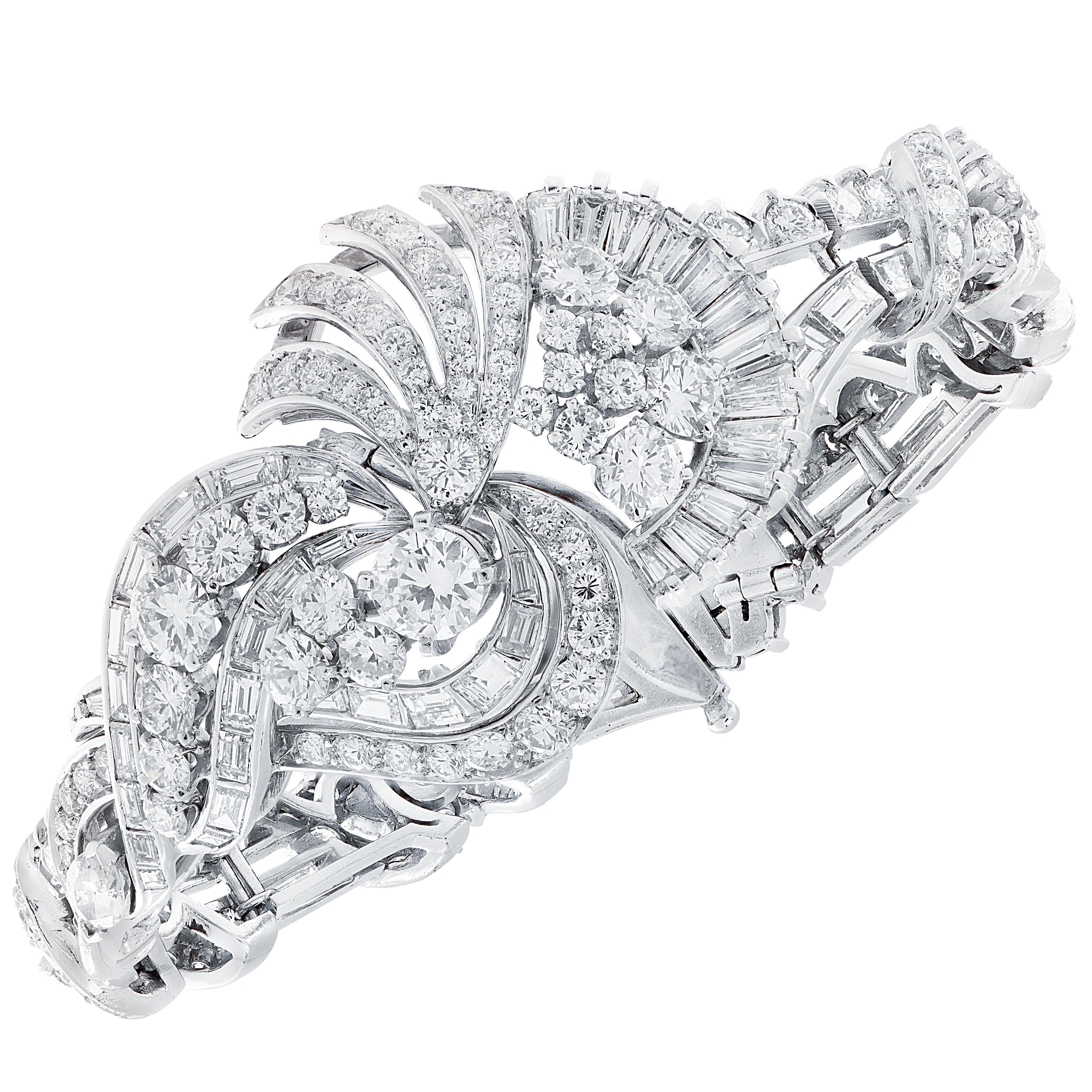 18ct Diamond bracelet, Circa 1970 Pour femmes en vente