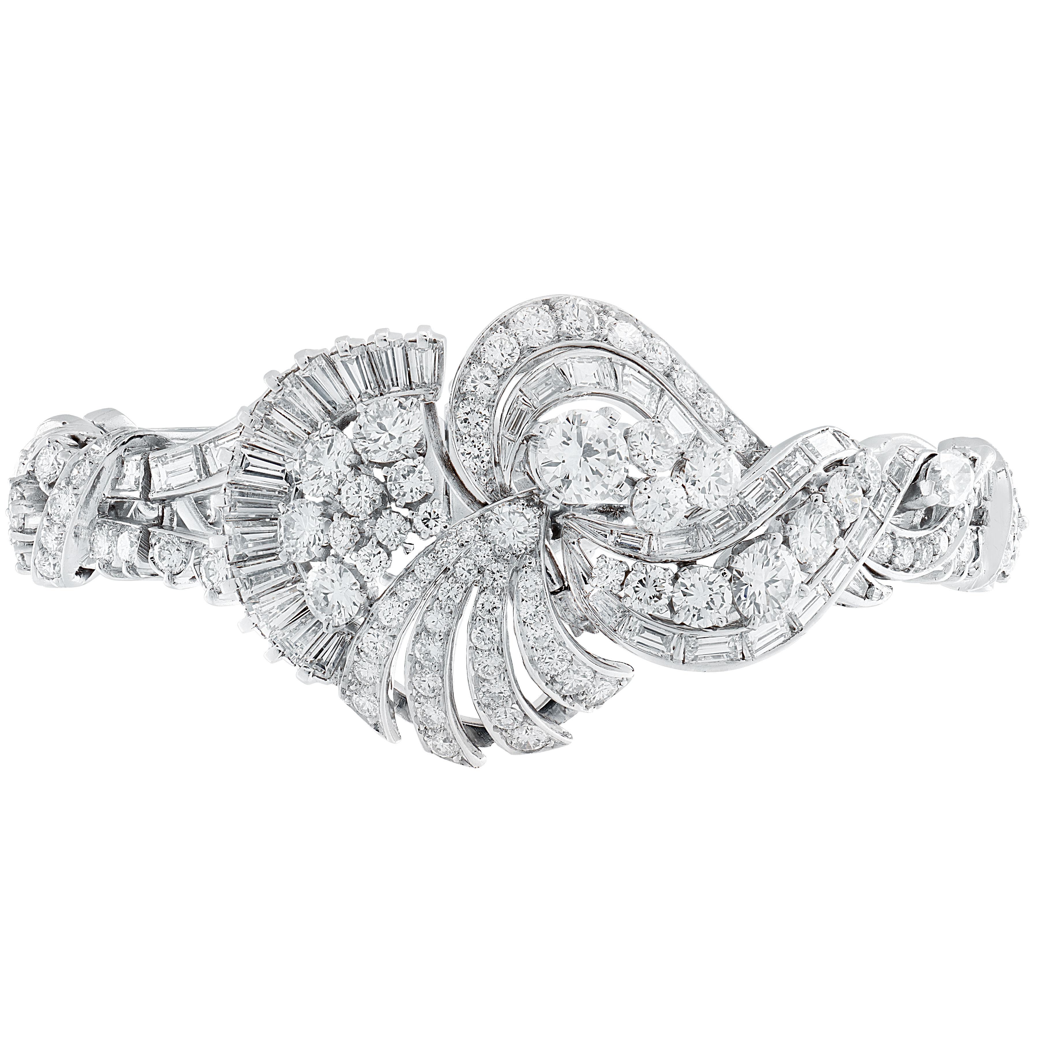 18ct Diamond bracelet, Circa 1970 en vente 2