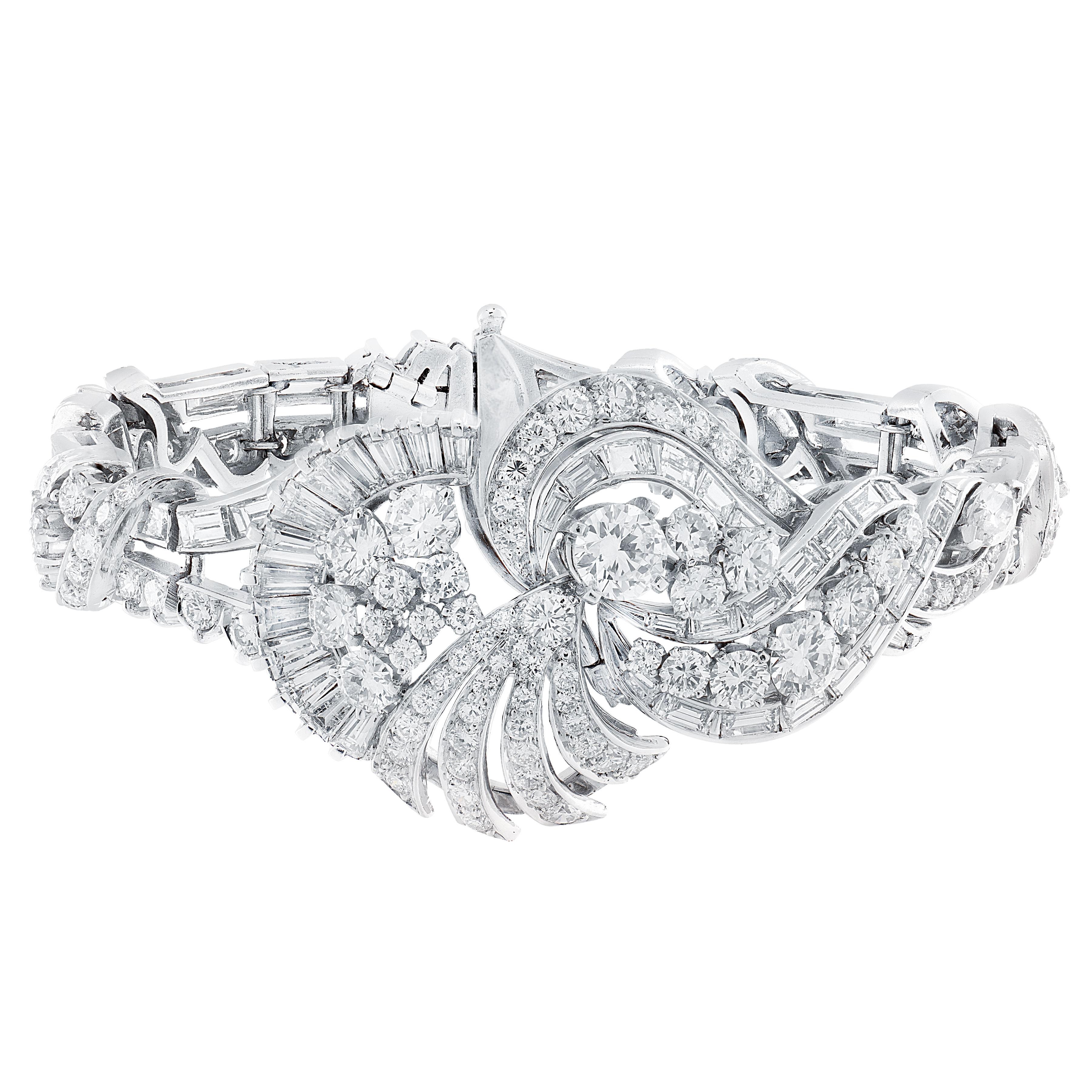 18ct Diamond bracelet, Circa 1970 en vente 3