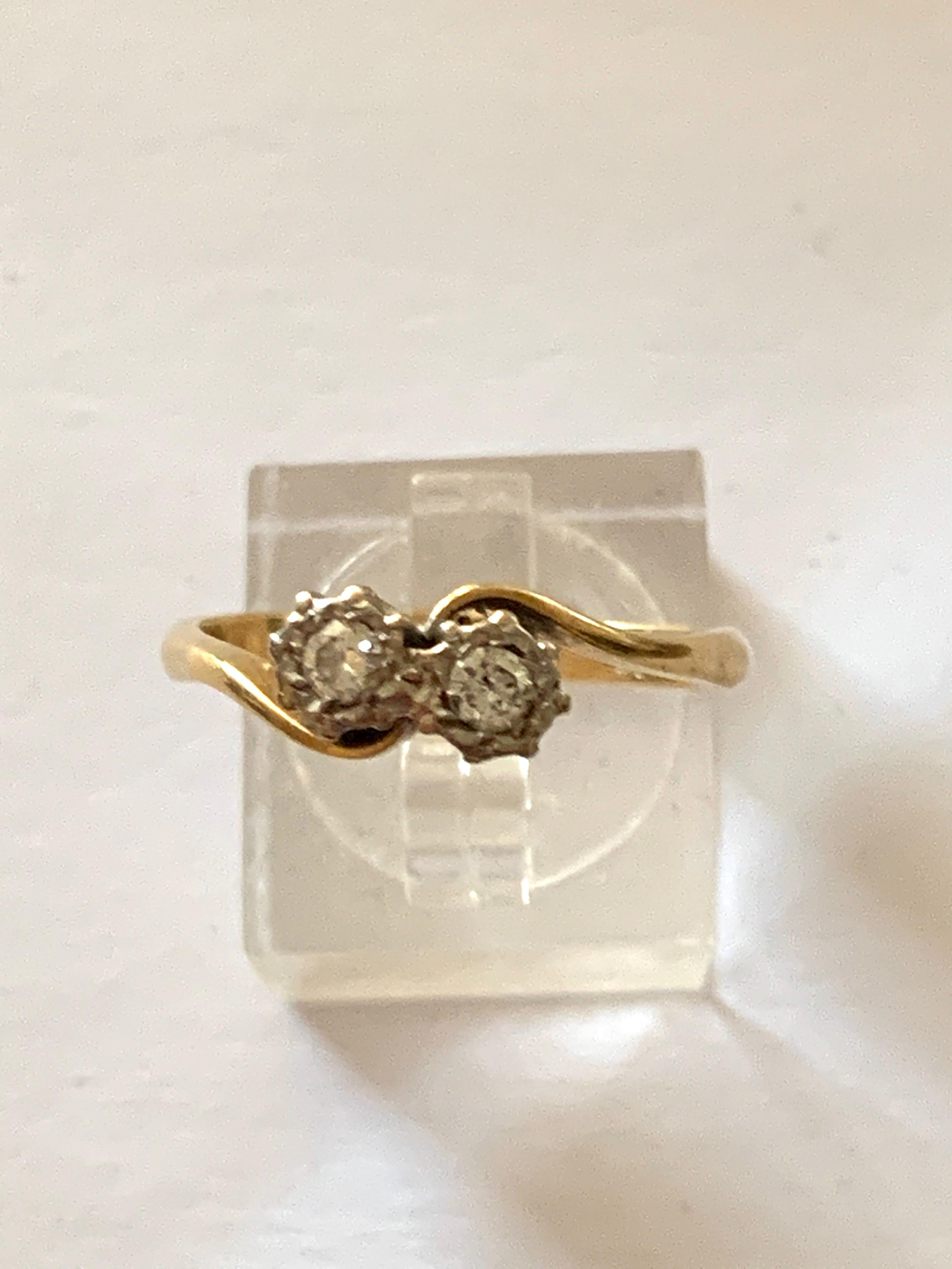 18ct 750 Gold 0.20 Carat Diamond Ring 
Full British Hallmarks 
Makers 