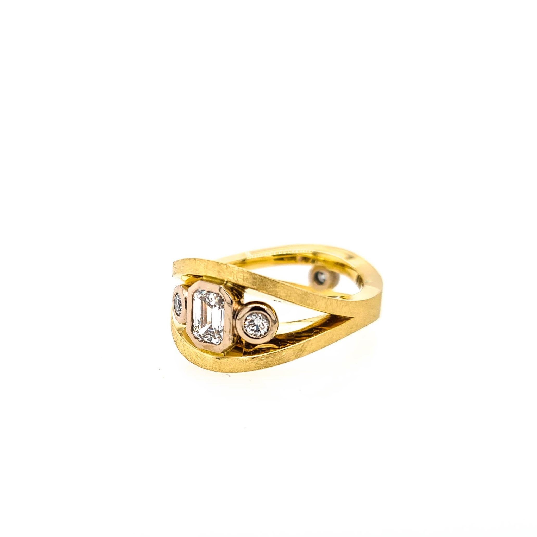 Artisan 18ct Gold and Diamond Engagement Ring 