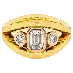 Anillo de compromiso de oro de 18 ct y diamantes "Reflejos de diamante"