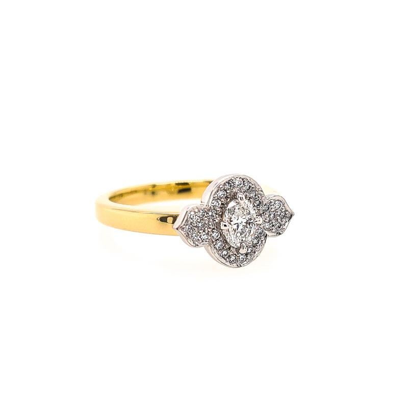 For Sale:  18ct Gold and Diamond Engagement Ring 
