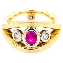 18ct Gold and Ruby Ring "Ruby Reflections"