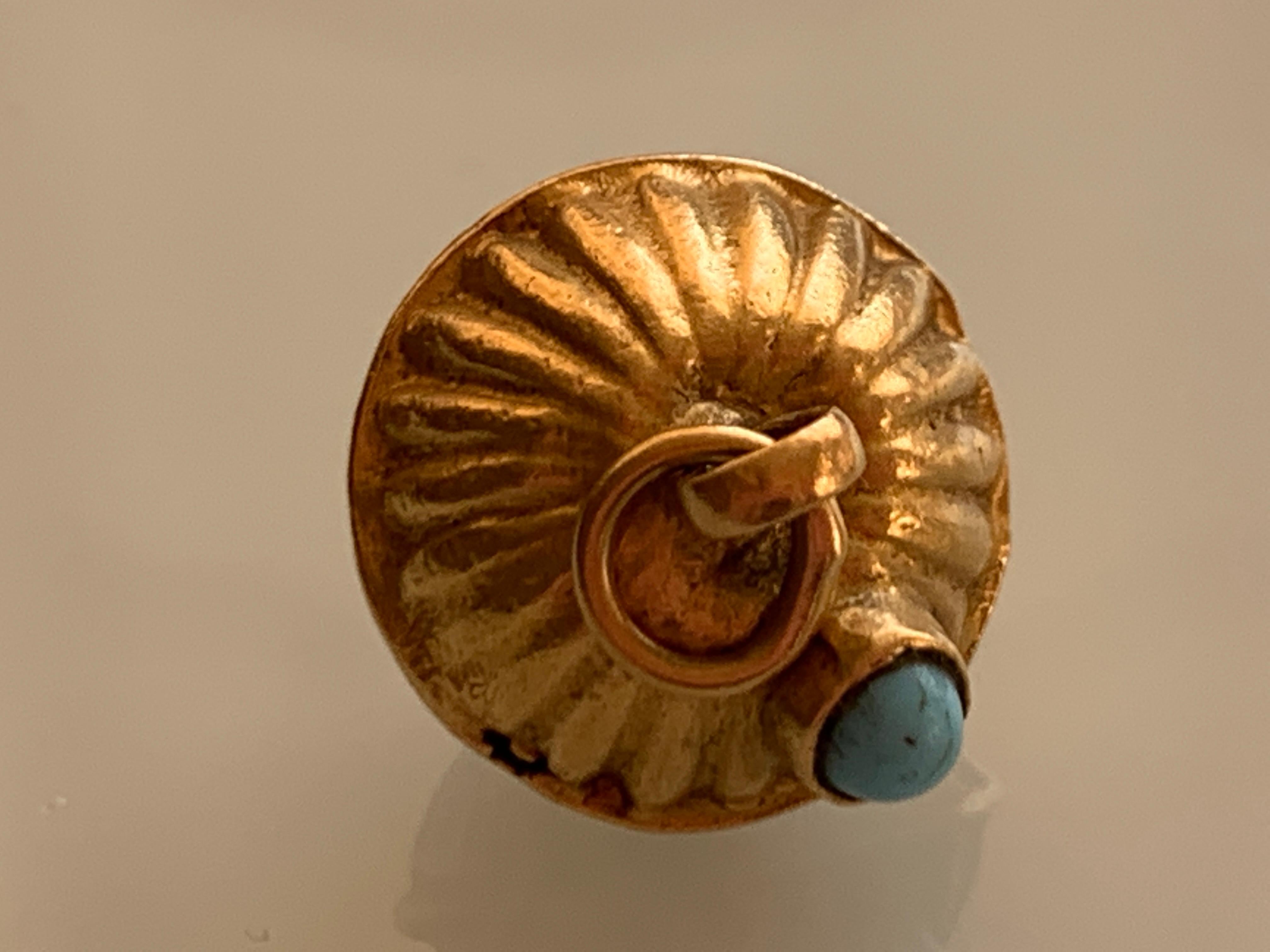 Byzantine 18ct Gold Antique Egyptian Lantern Shaped Pendant