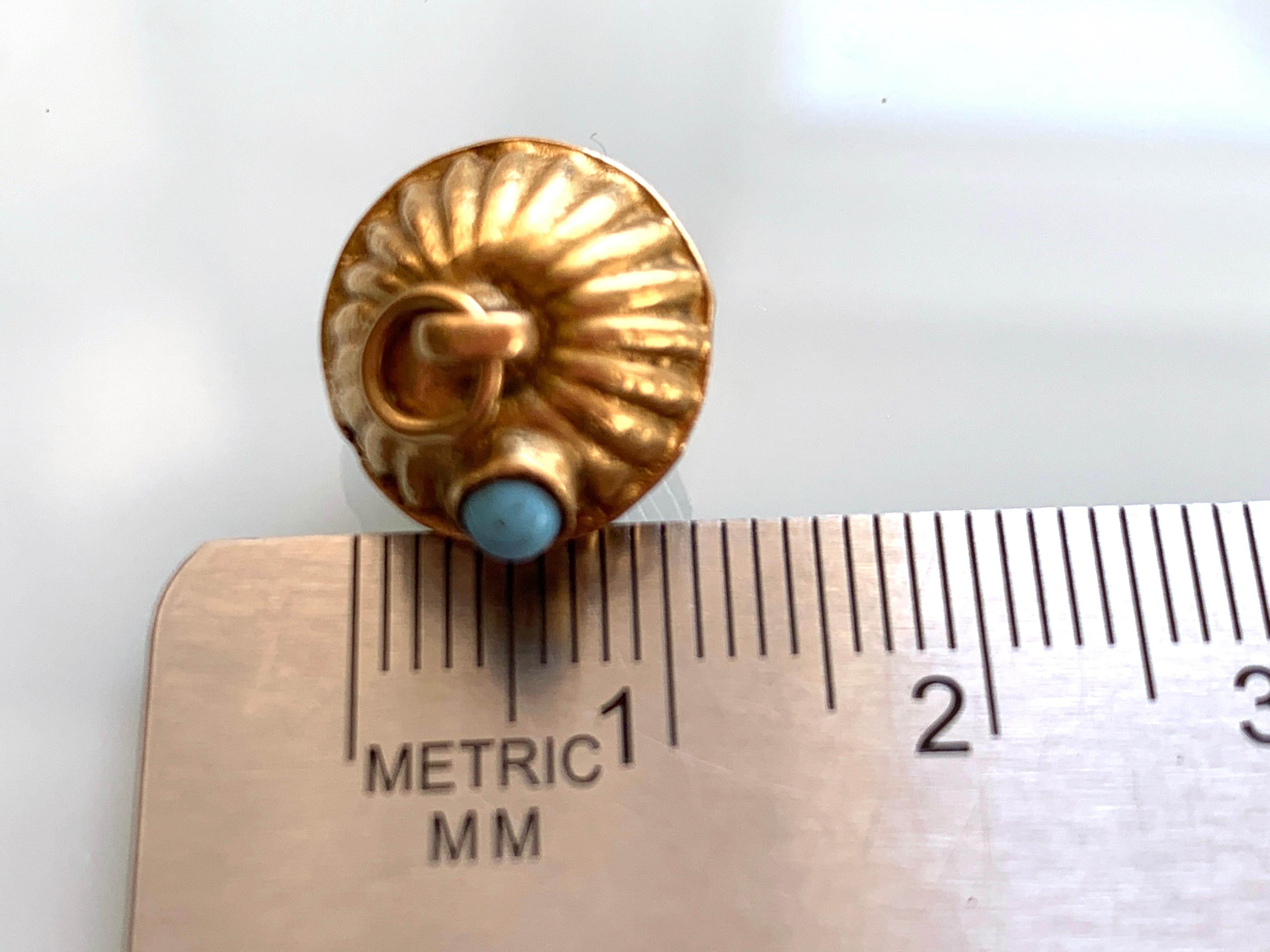 Women's or Men's 18ct Gold Antique Egyptian Lantern Shaped Pendant