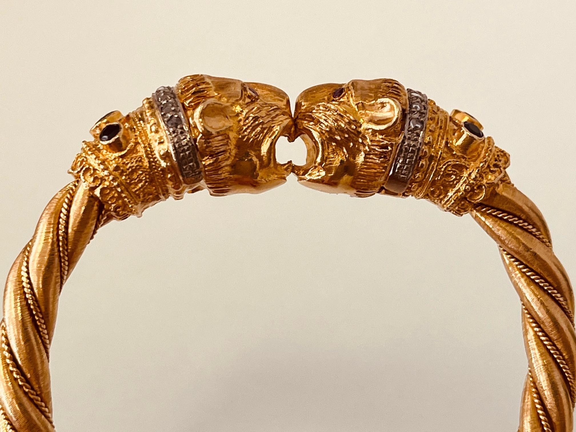 18ct gold mens bracelet