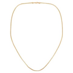 18 Ct Gold Beaded Link Chain
