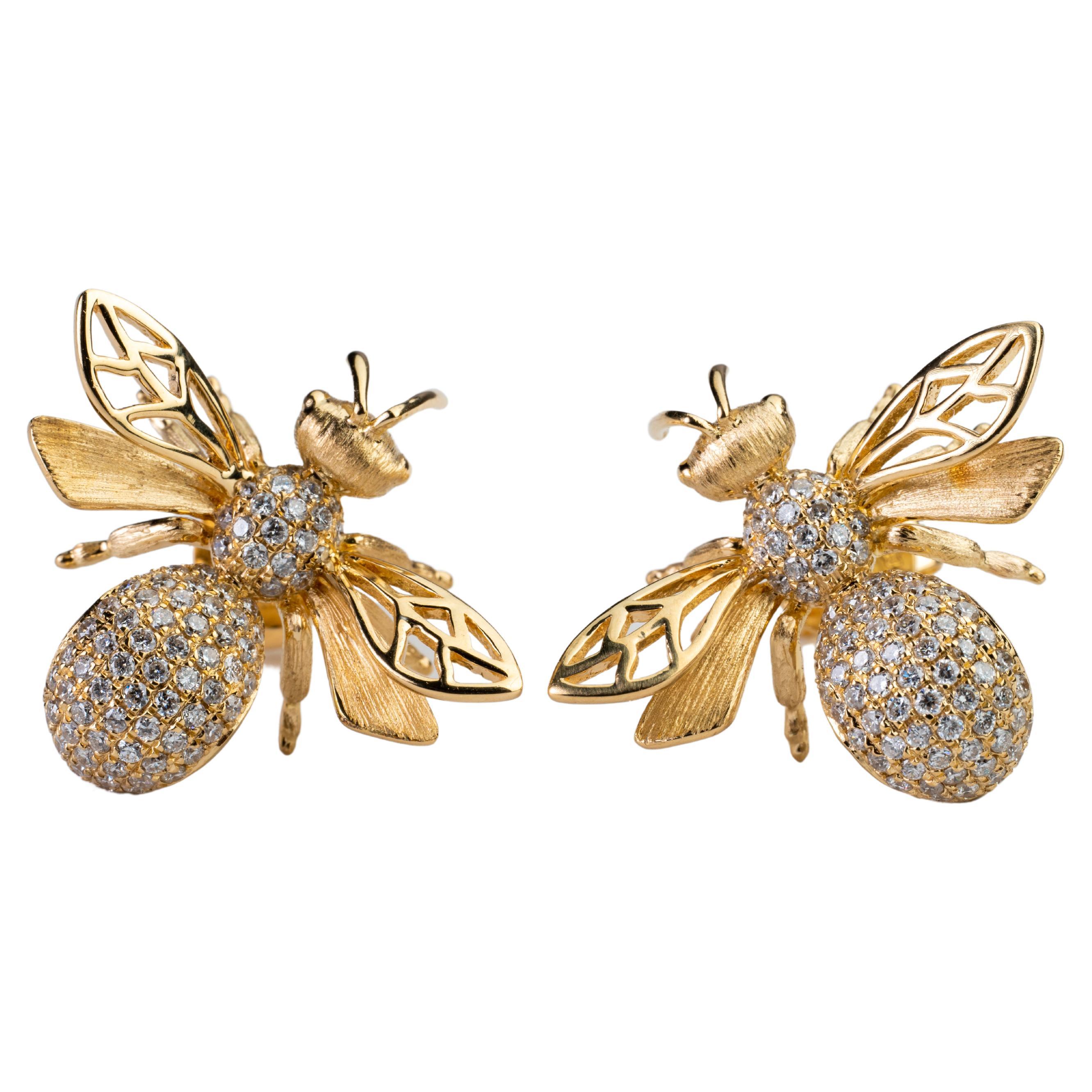 Kaylin Emerald Bee Stud Earrings main image 1