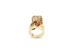 18ct Gold & Bi-colour Tourmaline Ring