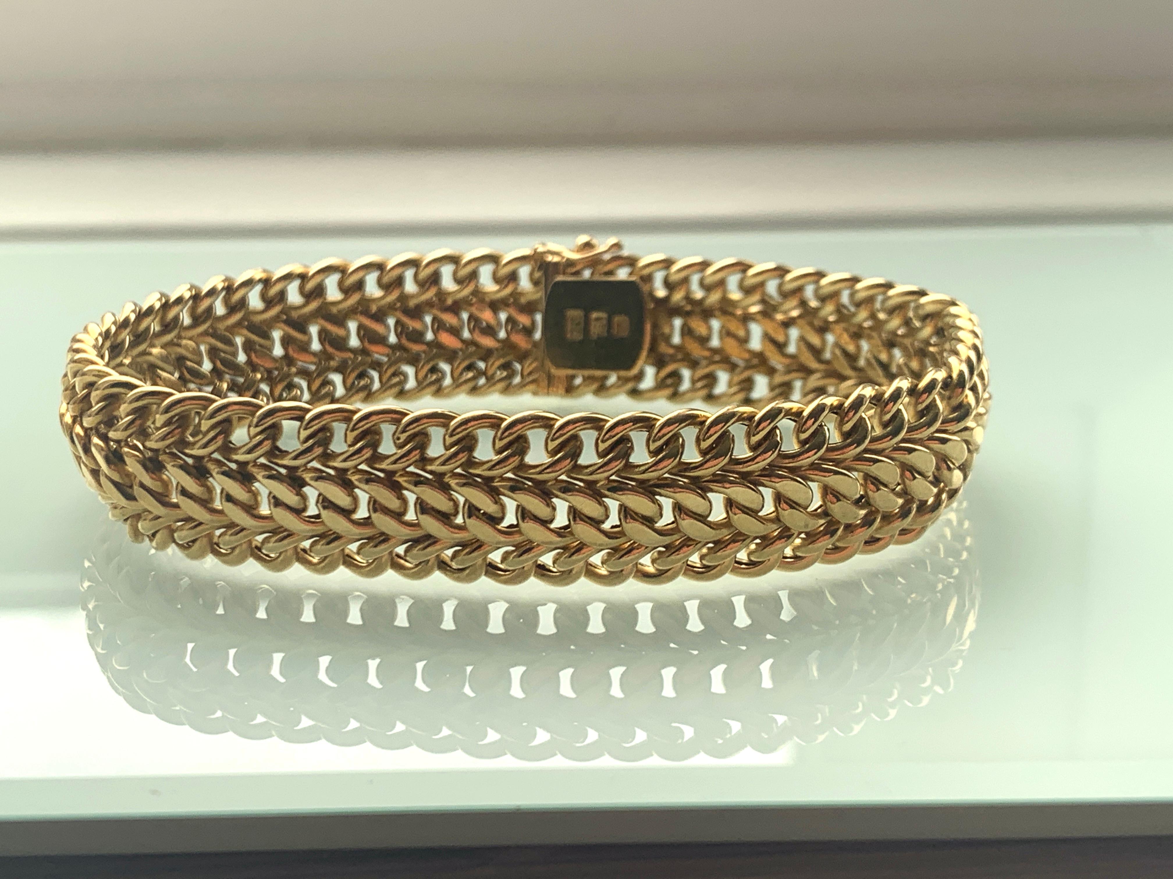 18ct gold bracelets for ladies