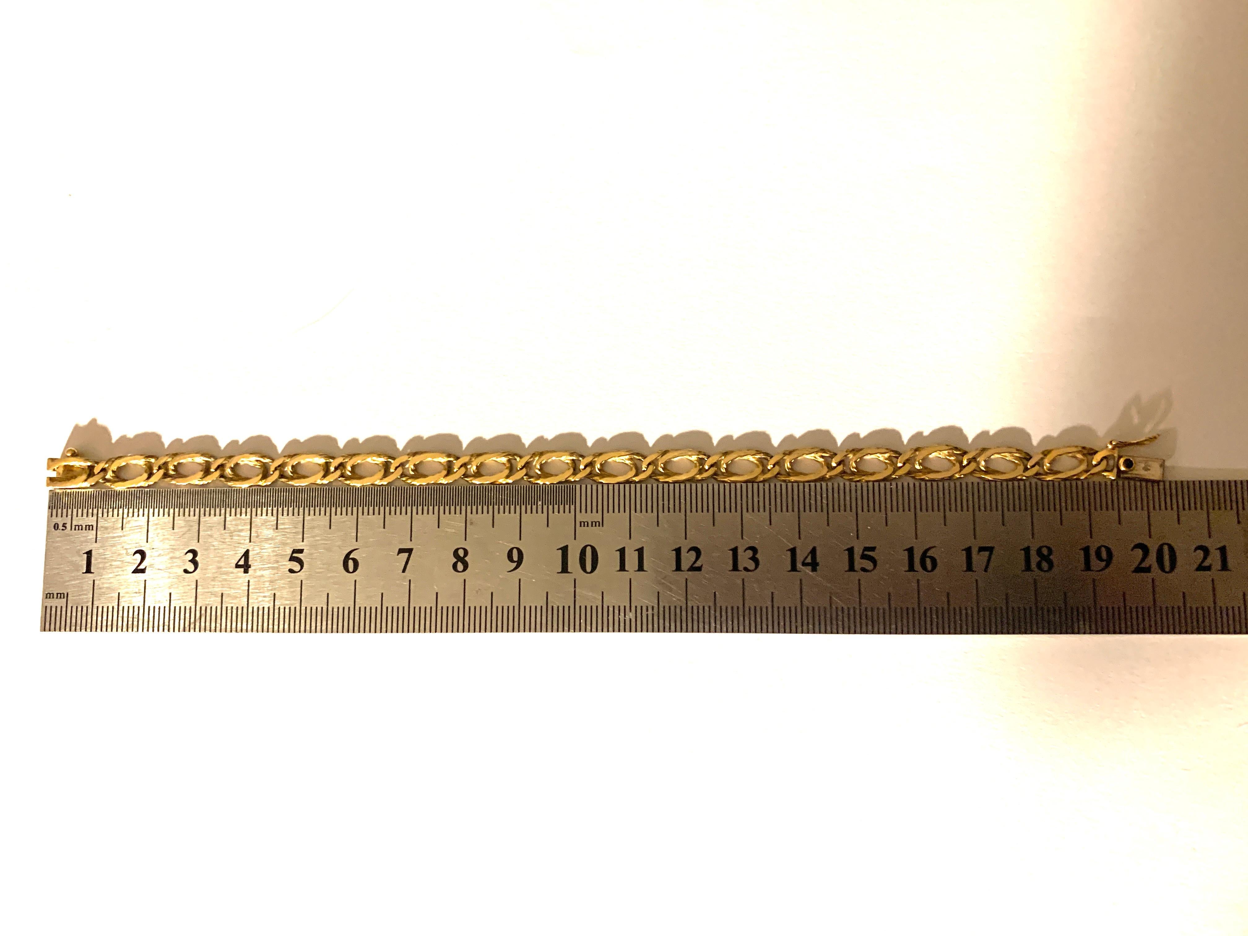 Bracelet Caplain Paris en or 18ct en vente 5