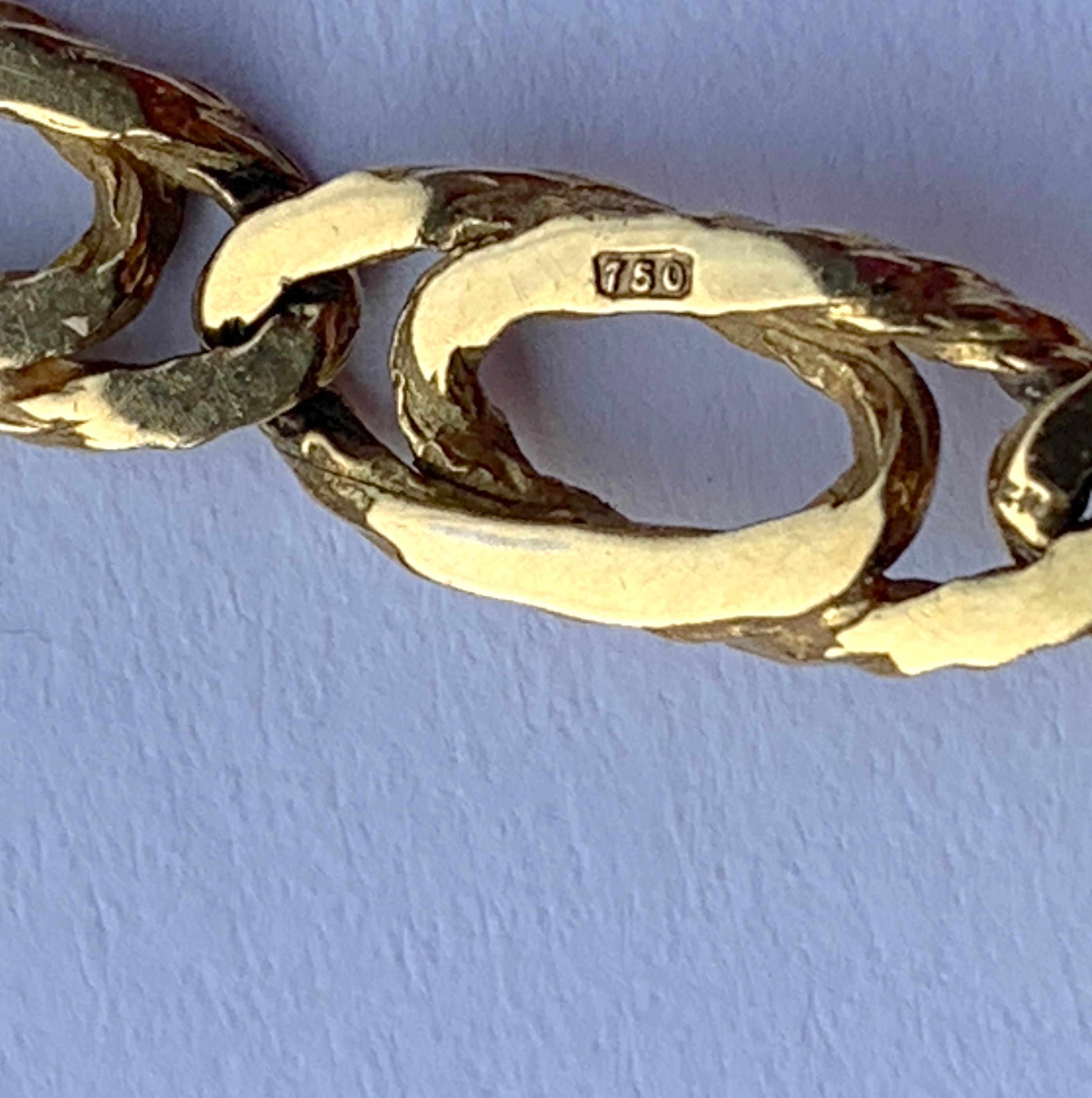 Bracelet Caplain Paris en or 18ct en vente 6