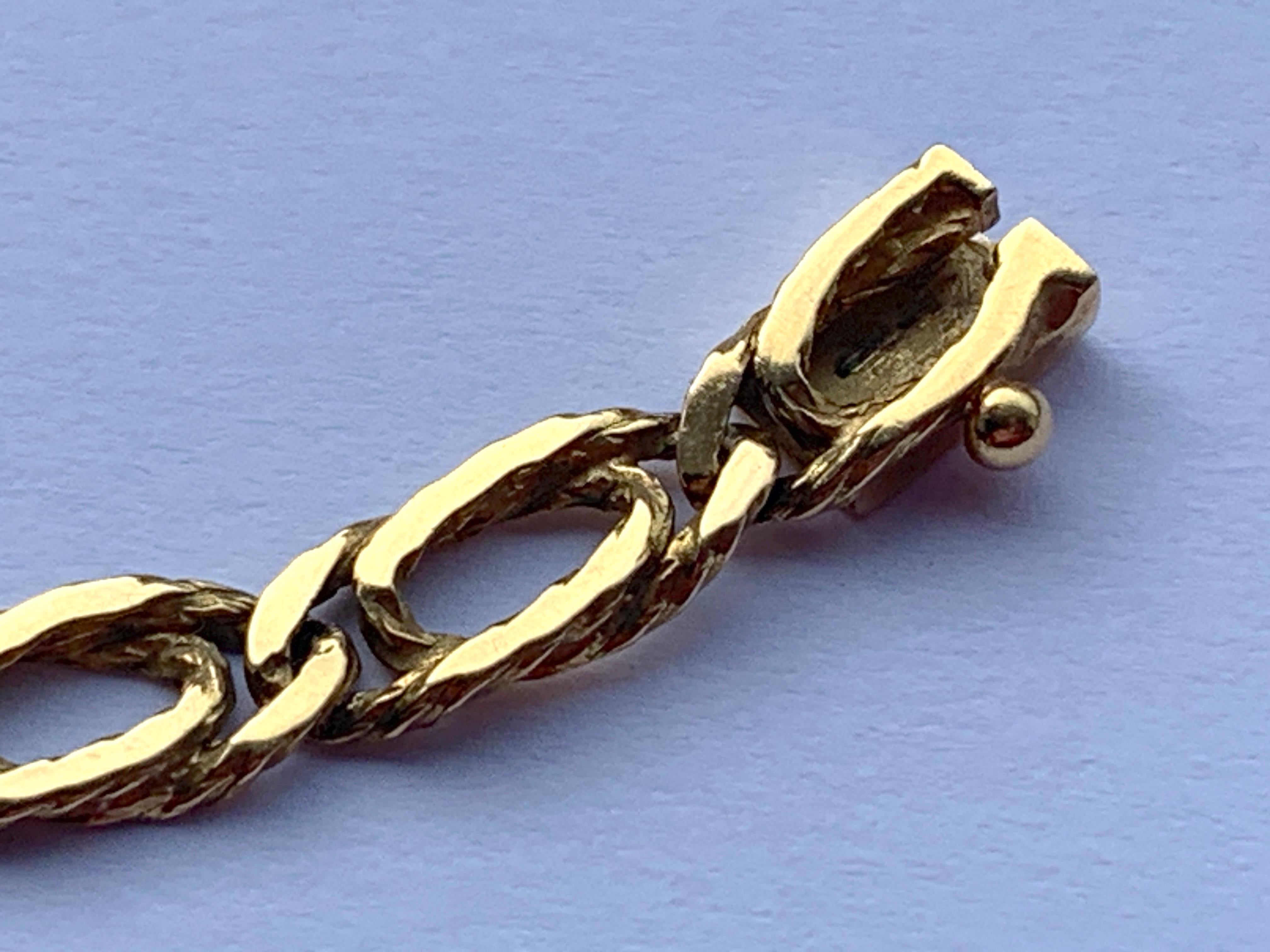 Bracelet Caplain Paris en or 18ct en vente 11