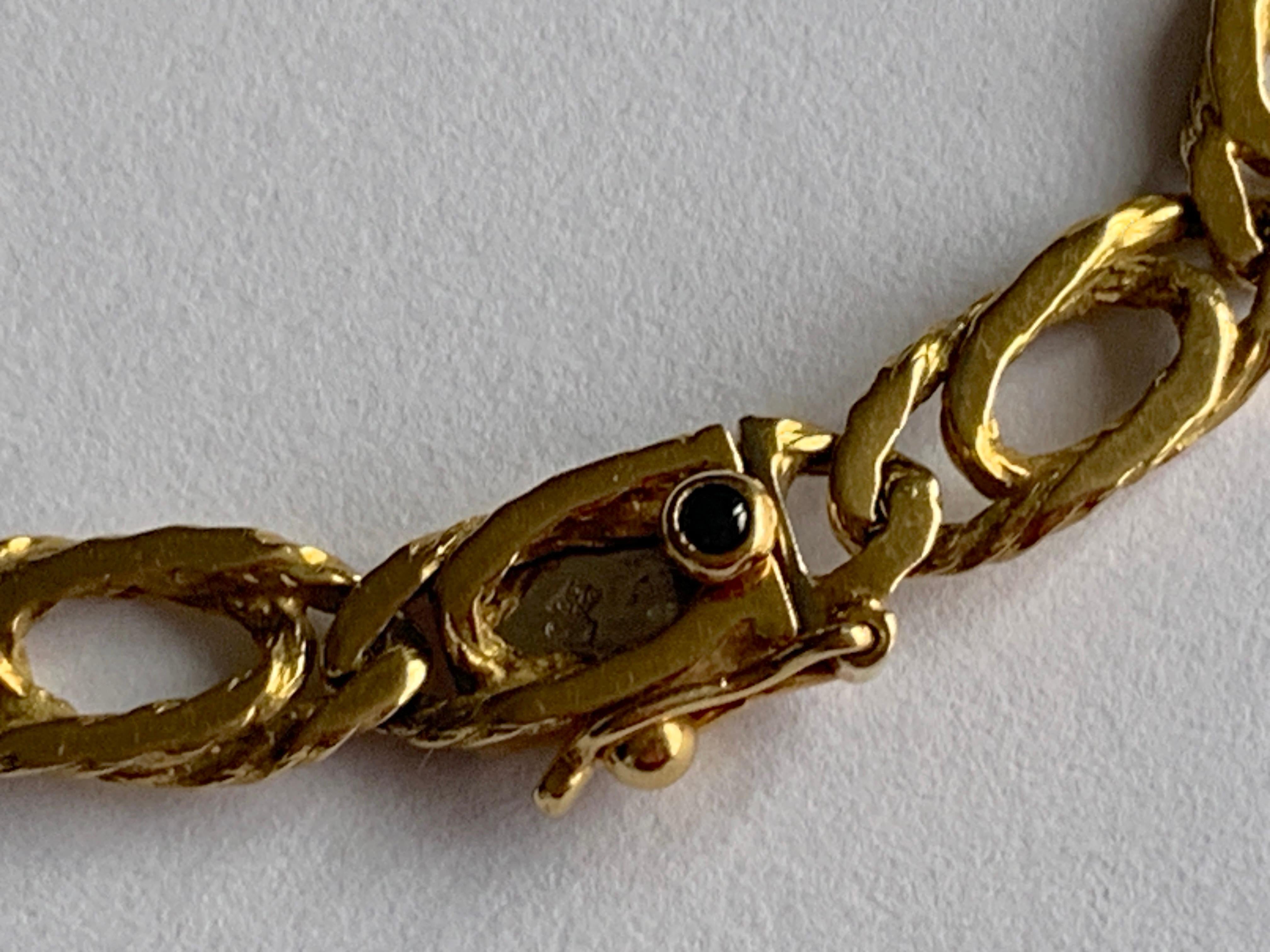 Bracelet Caplain Paris en or 18ct en vente 1