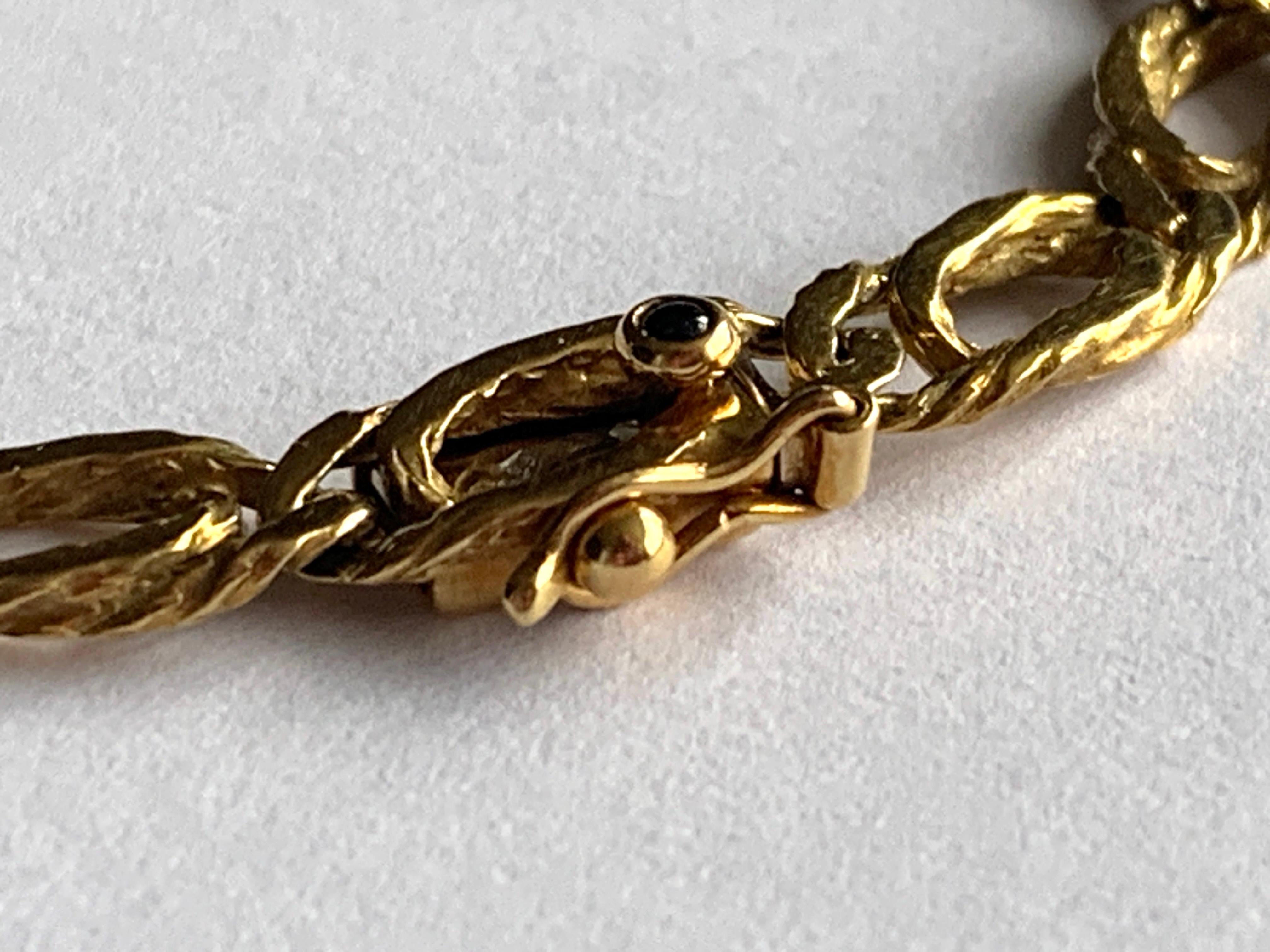 Bracelet Caplain Paris en or 18ct en vente 2