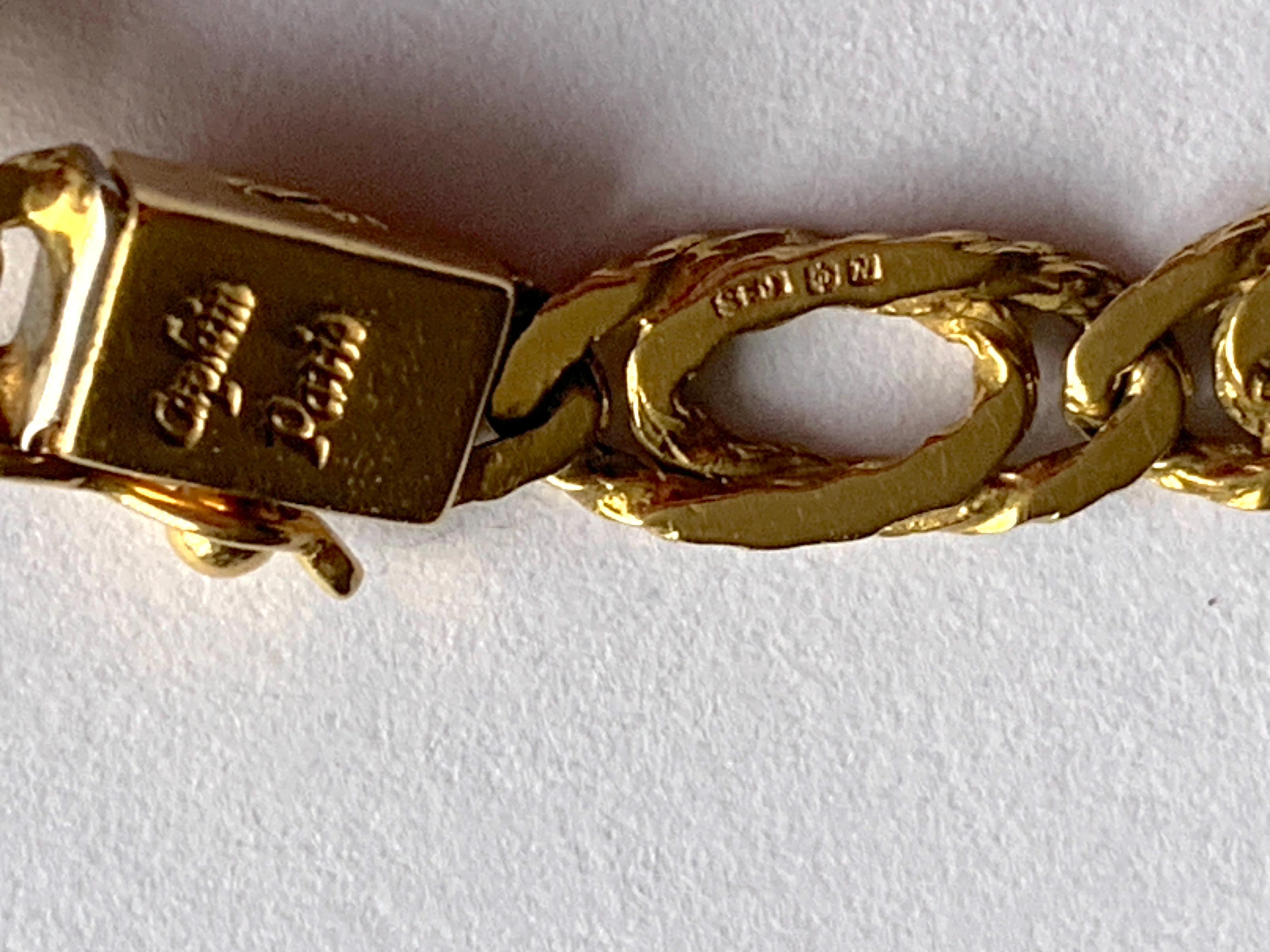 Bracelet Caplain Paris en or 18ct en vente 3