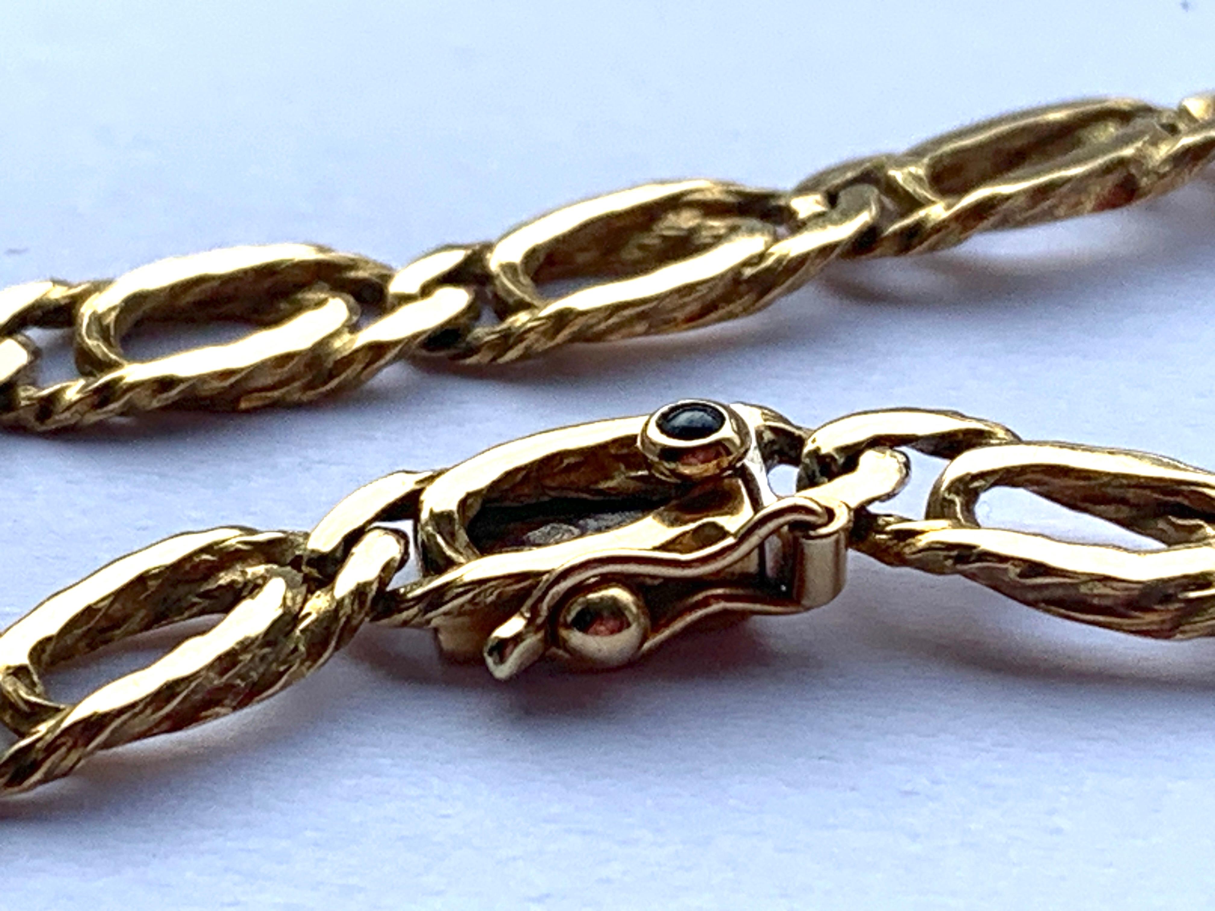 Bracelet Caplain Paris en or 18ct en vente 4