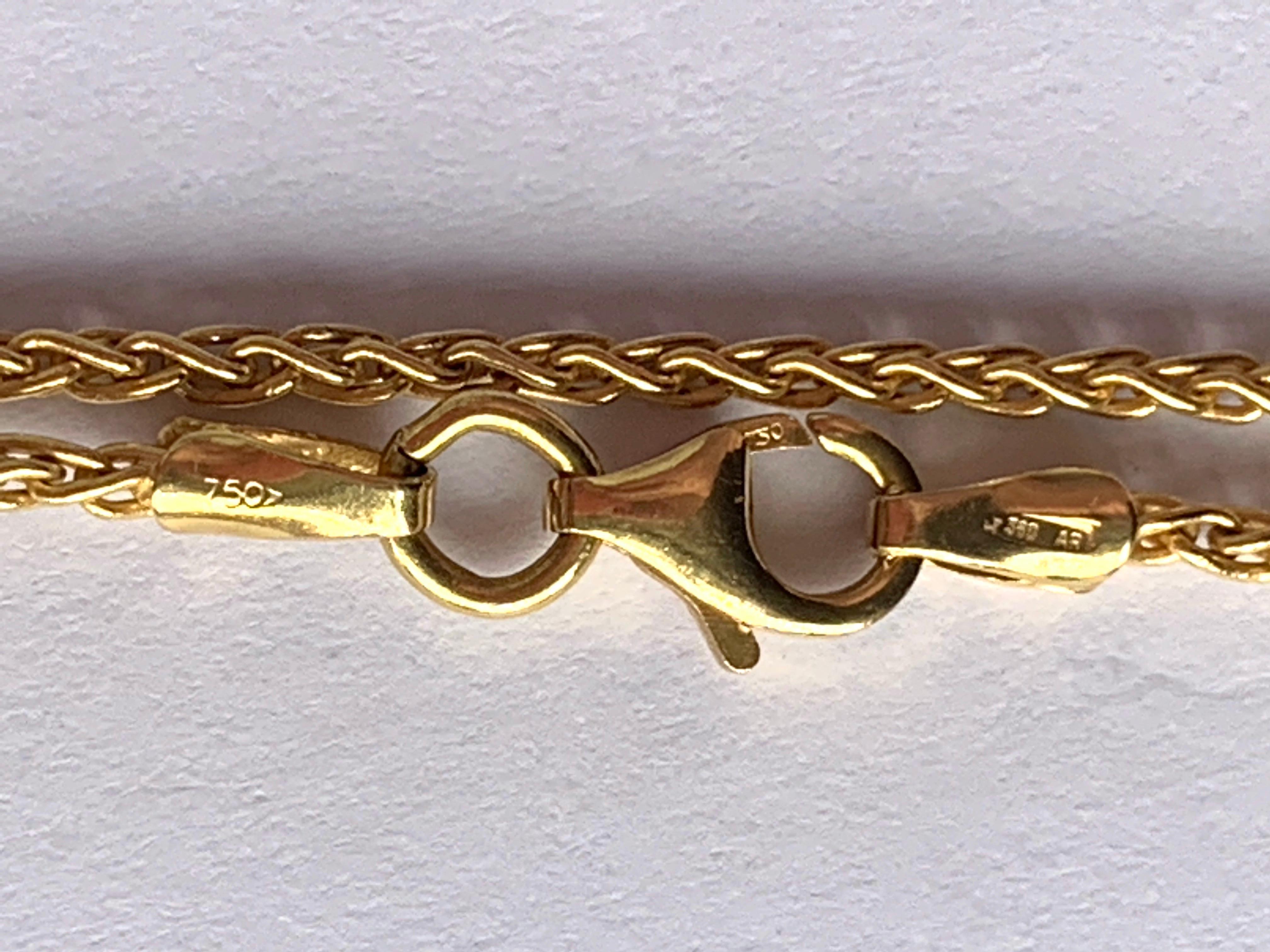Classical Roman 18ct Gold Chain  For Sale
