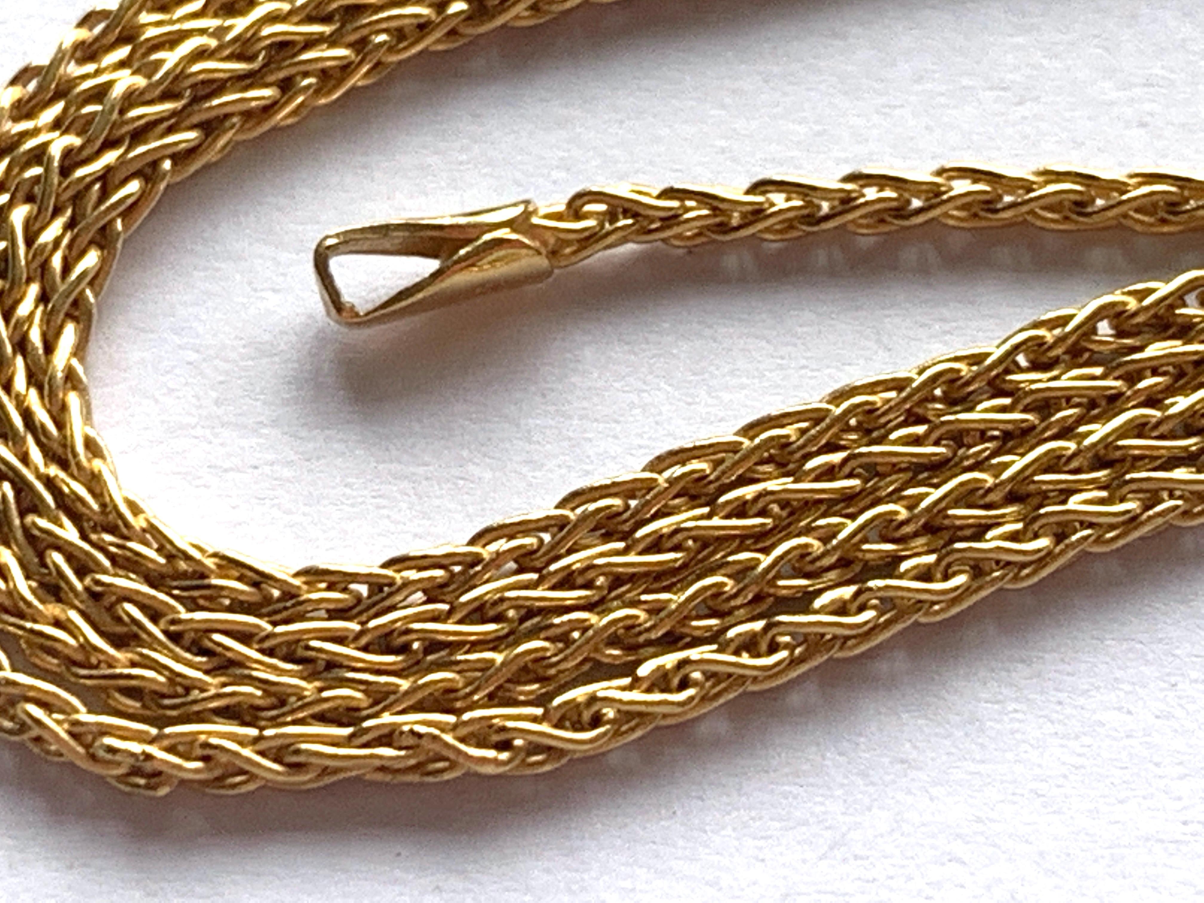 Women's or Men's 18ct Gold Chain  For Sale