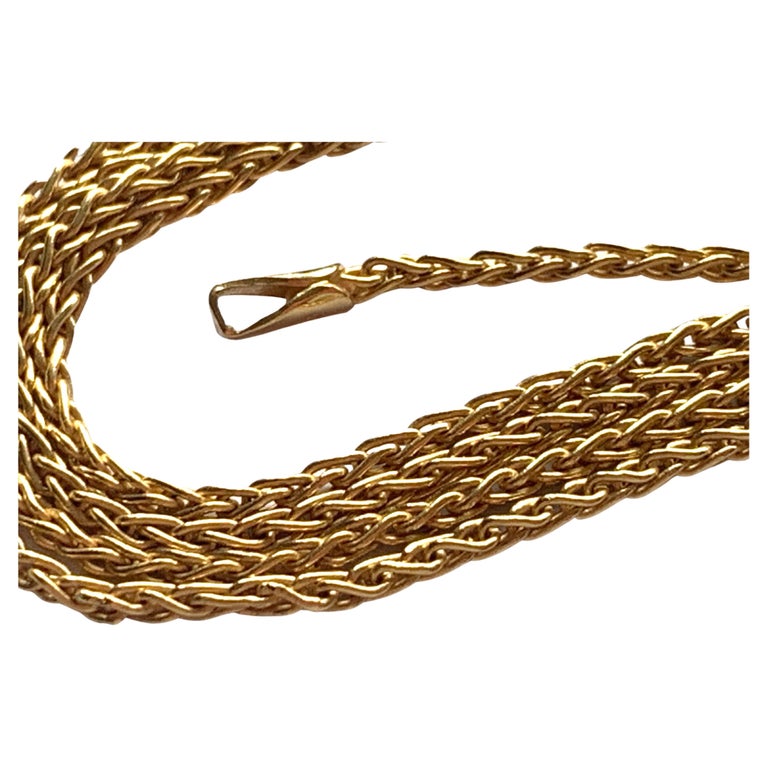18ct Gold Chain For Sale at 1stDibs