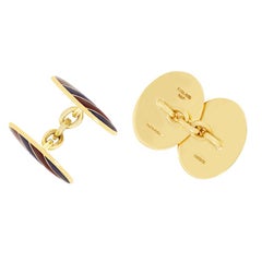 18ct gold Cufflinks, hallmarked 1995