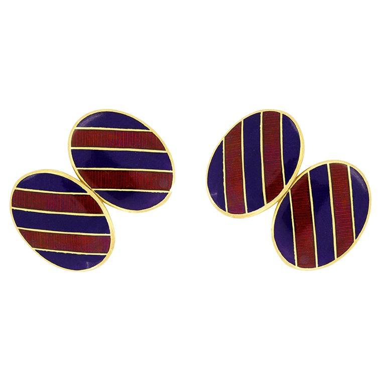 18ct gold Cufflinks, hallmarked 1995