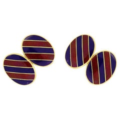 18ct gold Cufflinks, hallmarked 1995