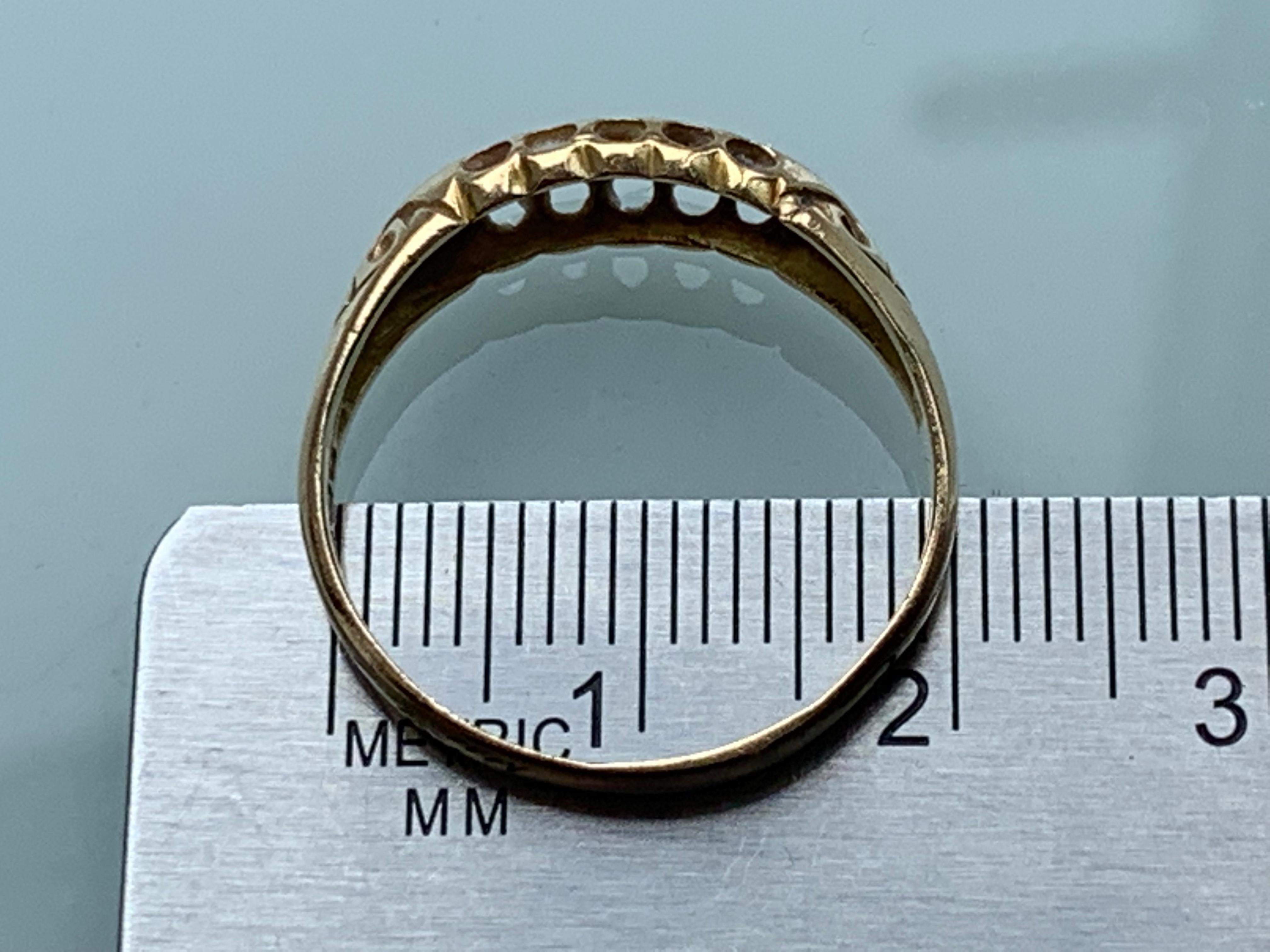 Women's or Men's 18ct Gold Edwardian Antique Diamond Ring