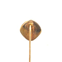 18ct Gold Essex Crystal Dog Tie Pin, Early 20th Century