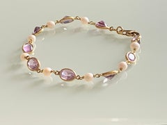 18ct Gold Edelstein & Naturperlen Armband