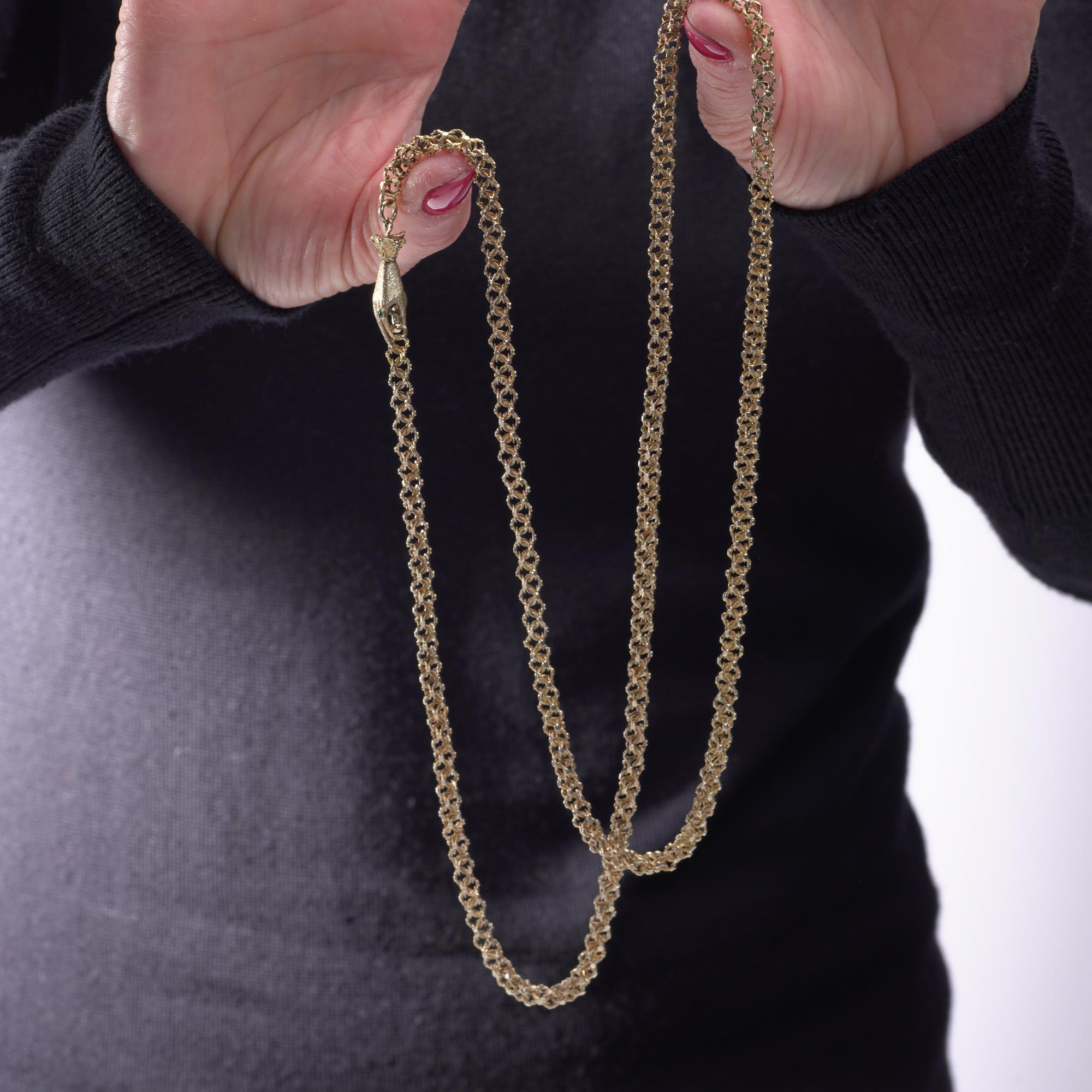 Giorgio III Catena georgiana in oro 18ct con ciondolo a forma di mano, CIRCA 1800 in vendita