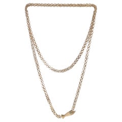 18ct Gold Georgian Chain with Hand Pendant, Circa 1800