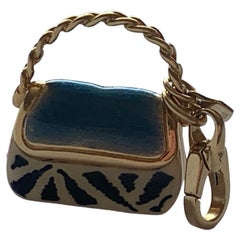 Vintage 18ct Gold Handbag Charm by Rosato